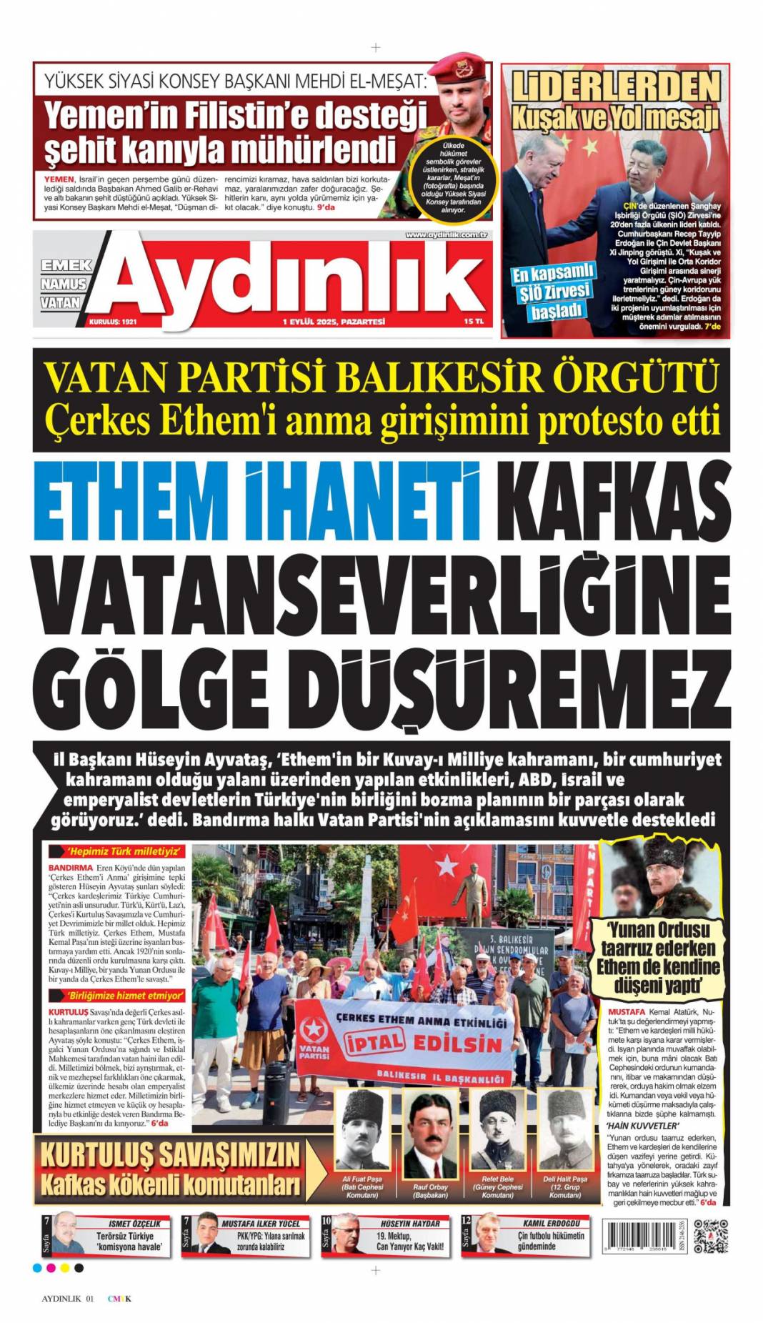 Tabancayla nasıl girdi? 1 Eylül 2025 Pazartesi gazete manşetleri 8