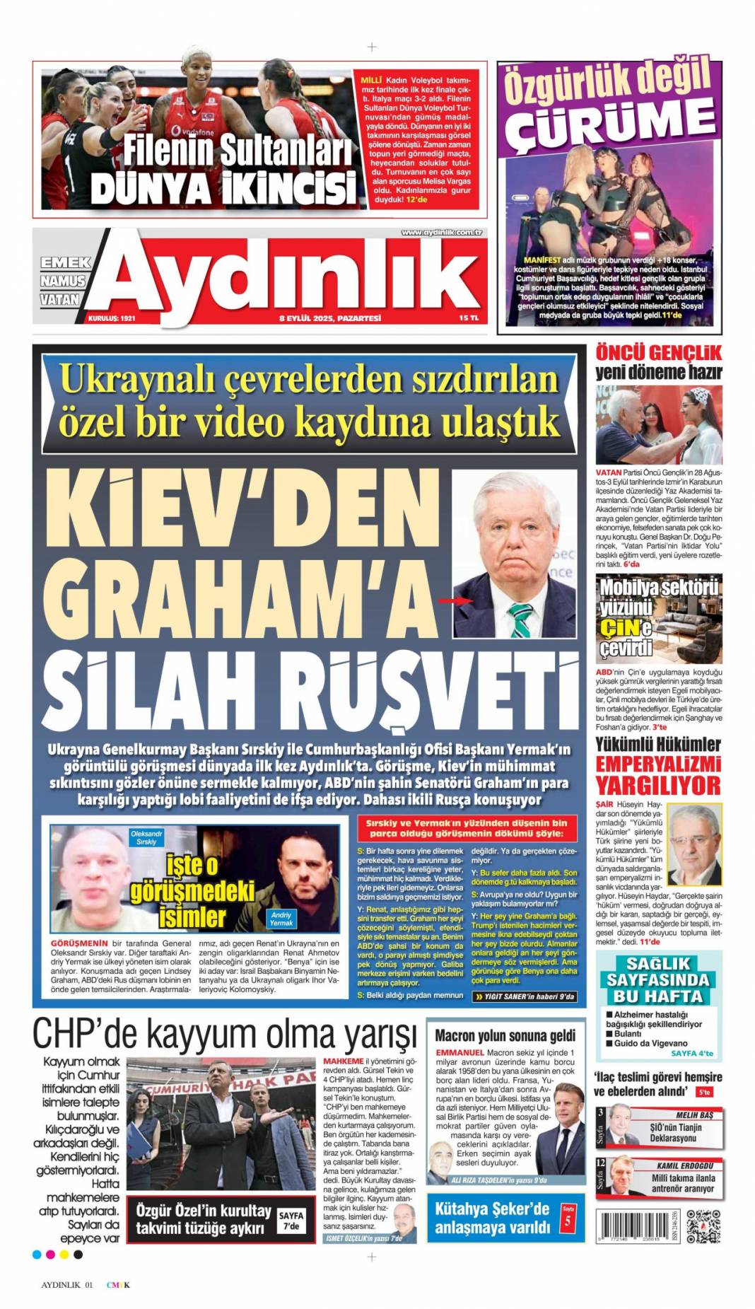 40 Milyonluk 'maaş' müdürü yaktı: 8 Eylül 2025 Pazartesi, güncel gazete manşetleri... 5