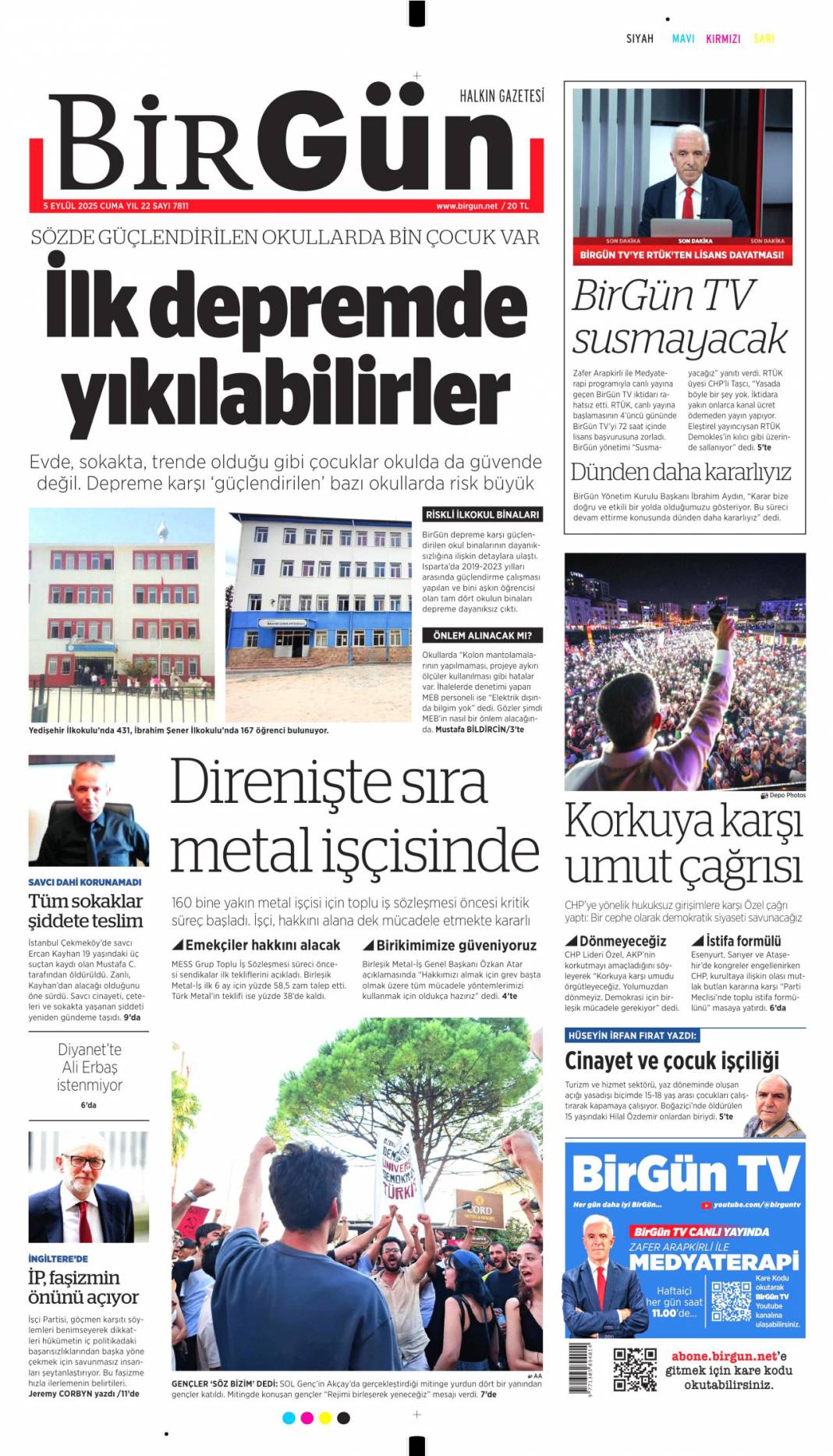 ''Tehditten kormam'' dedi, vahşice katledildi: 5 Eylül 2025 Cuma güncel gazete manşetleri 13