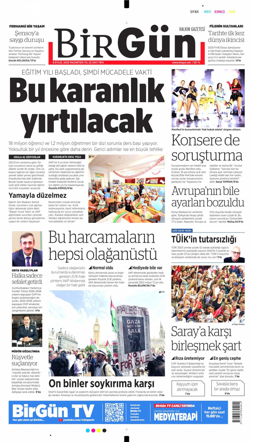 40 Milyonluk 'maaş' müdürü yaktı: 8 Eylül 2025 Pazartesi, güncel gazete manşetleri... 4