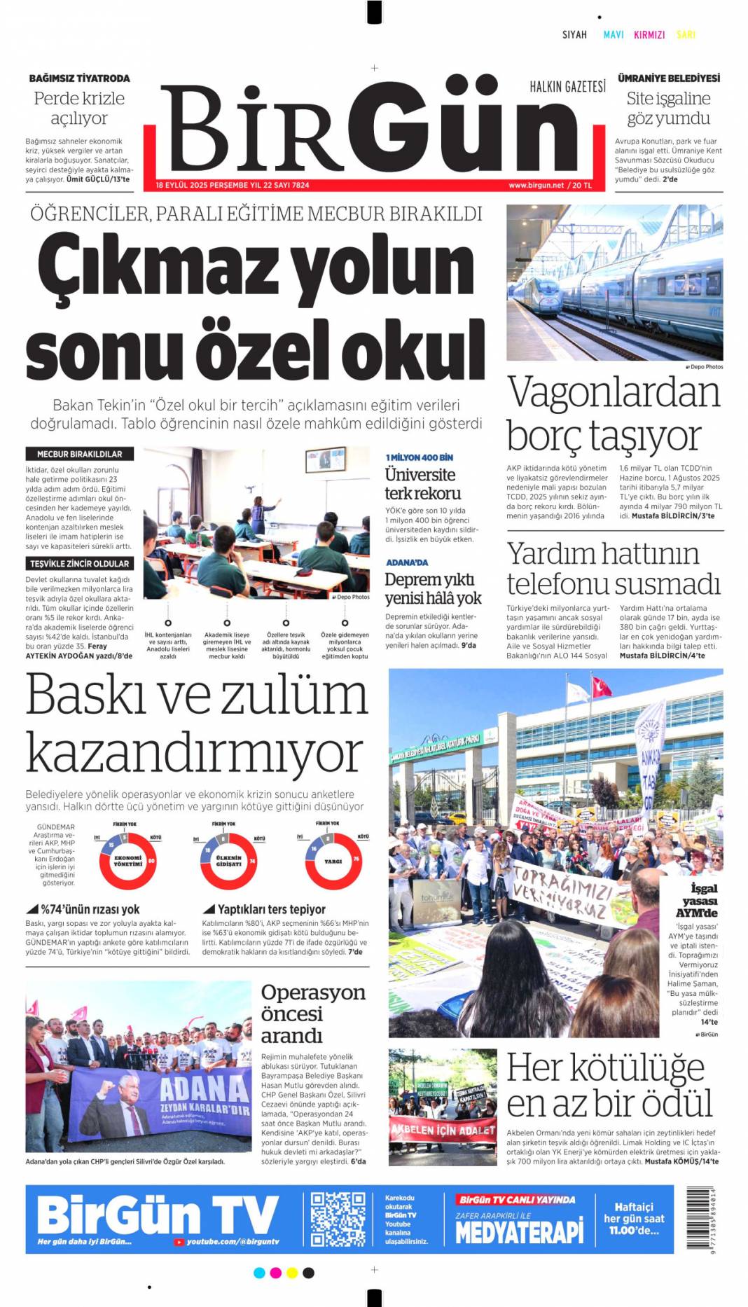 Kudüs'te ferman Gazze'de tapu bizde: 18 Eylül 2025 Perşembe güncel gazete manşetleri 8