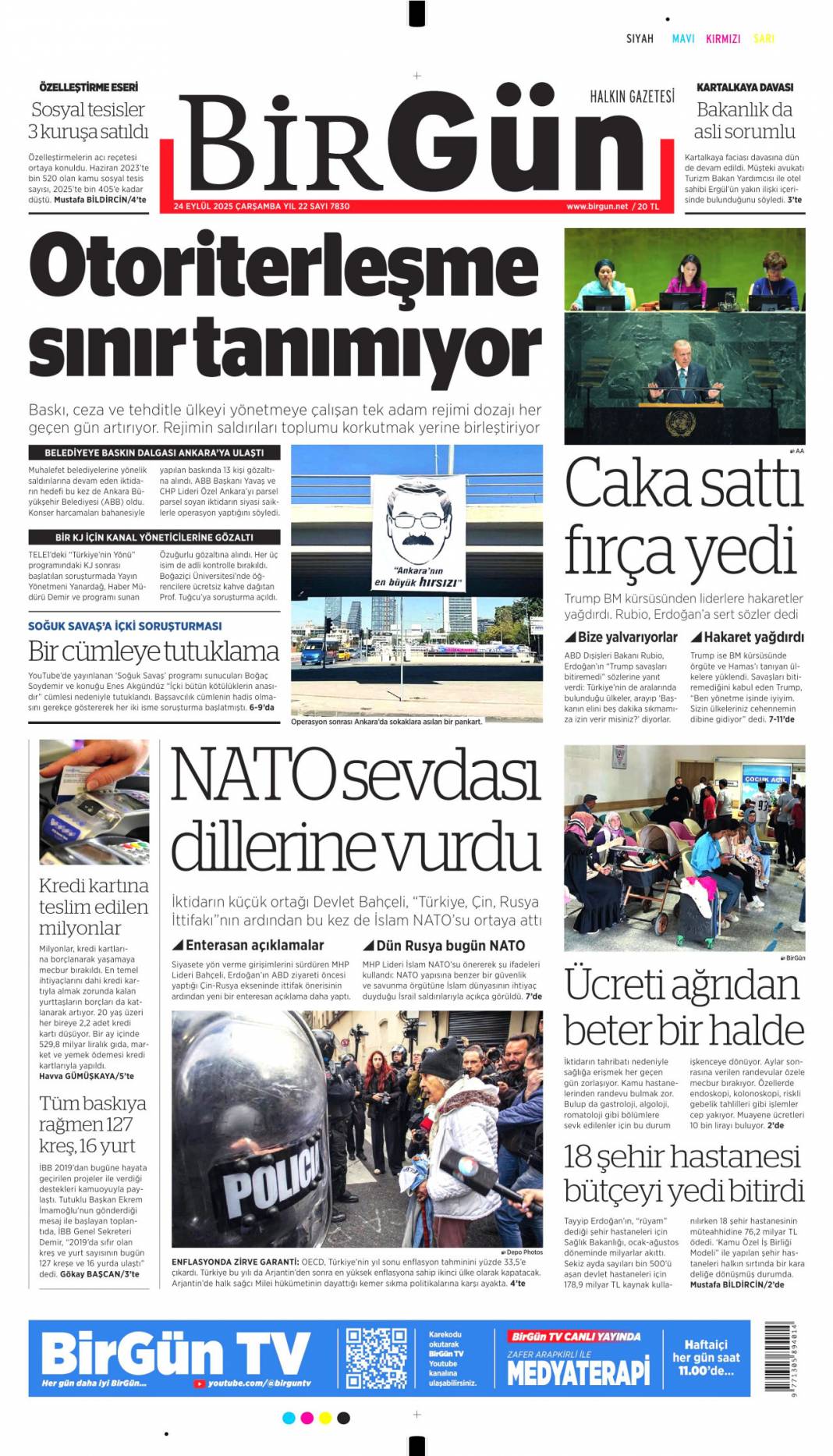 Hangi vicdan buna dayanır: 24 Eylül 2025 Çarşamba güncel gazete manşetleri 6