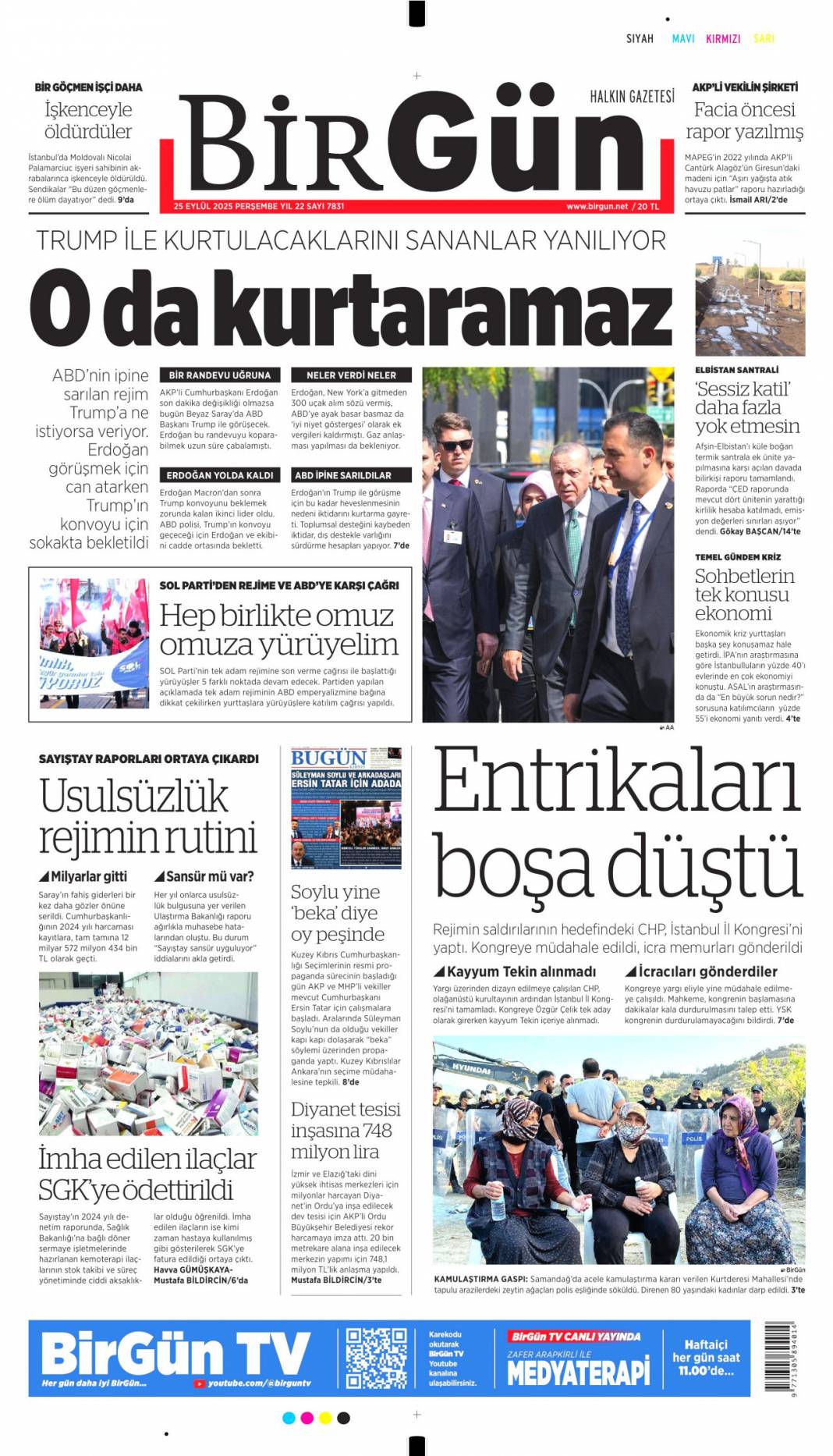 Zirvede 7 başlık konuşulacak: 25 Eylül 2025 Perşembe, güncel gazete manşetleri 6