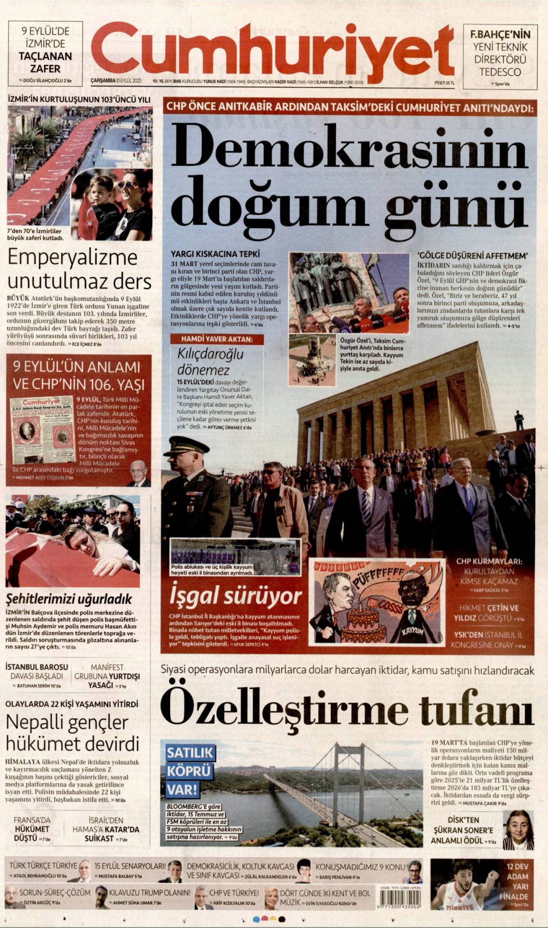 Suç işleyen çocuk cezasını çekecek: 10 Eylül 2025 Çarşamba, güncel gazete manşetleri 2