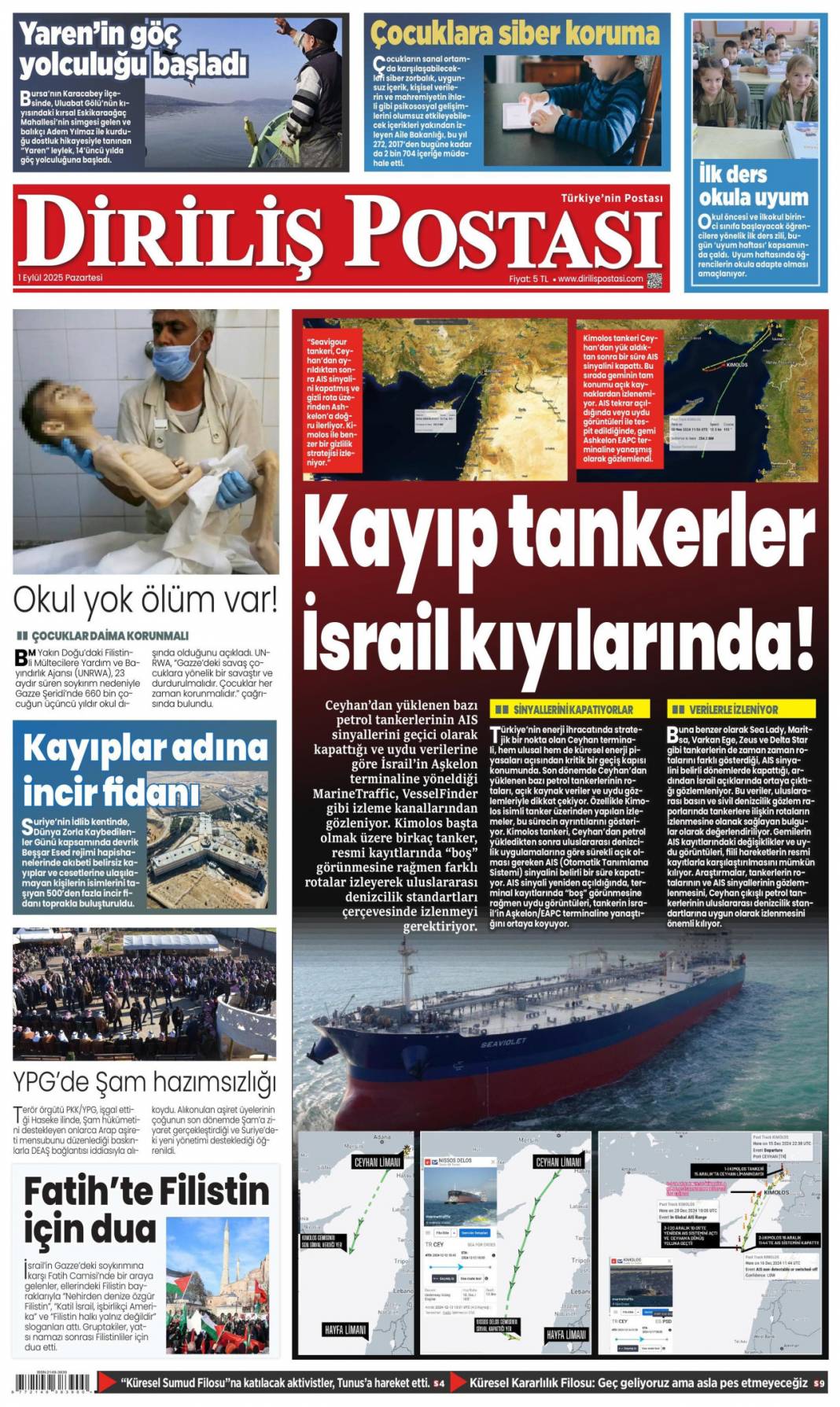 Tabancayla nasıl girdi? 1 Eylül 2025 Pazartesi gazete manşetleri 10