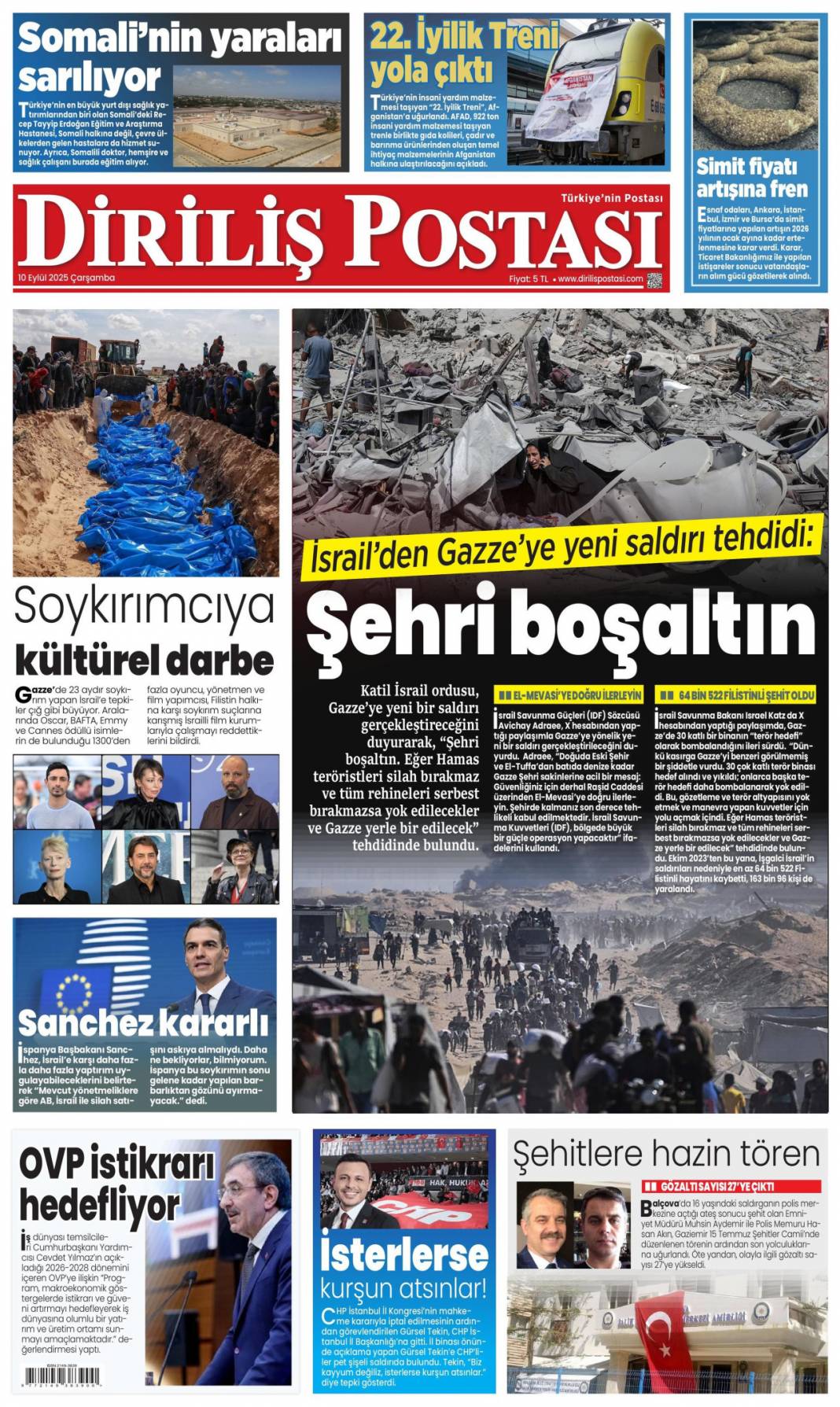 Suç işleyen çocuk cezasını çekecek: 10 Eylül 2025 Çarşamba, güncel gazete manşetleri 11