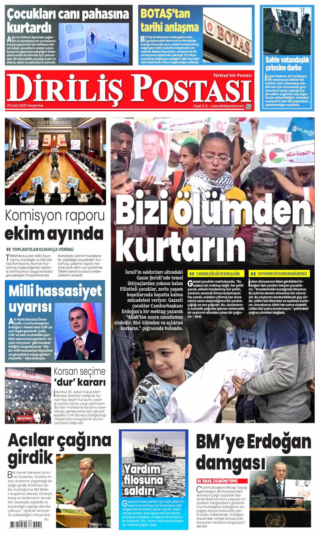 Zirvede 7 başlık konuşulacak: 25 Eylül 2025 Perşembe, güncel gazete manşetleri 9