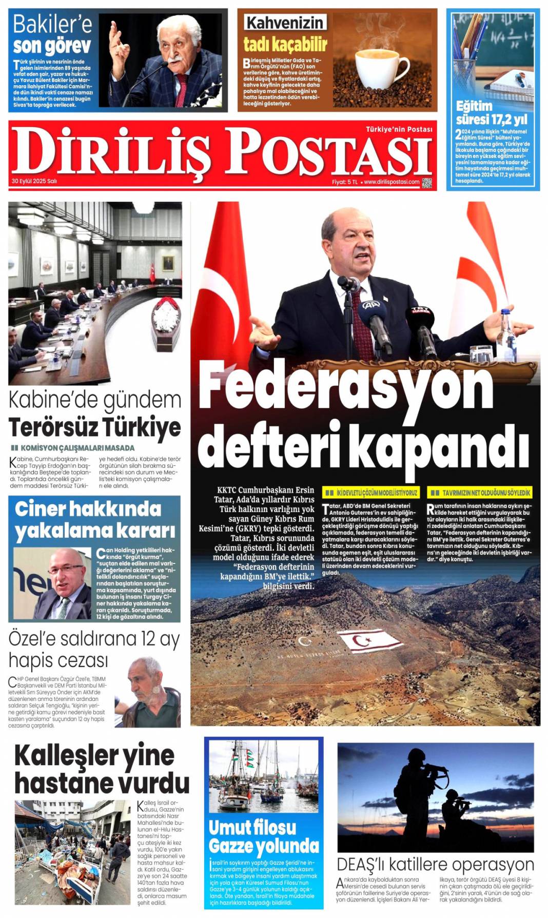 500 bin sosyal konut müjdesi: 30 Eylül 2025 Salı, merak edilen güncel gazete manşetleri 5