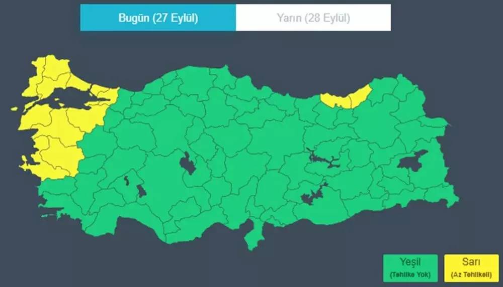 Meteorolojiden sarı kod: Kış kapıda, 13 ile kuvvetli yağış geliyor! 7