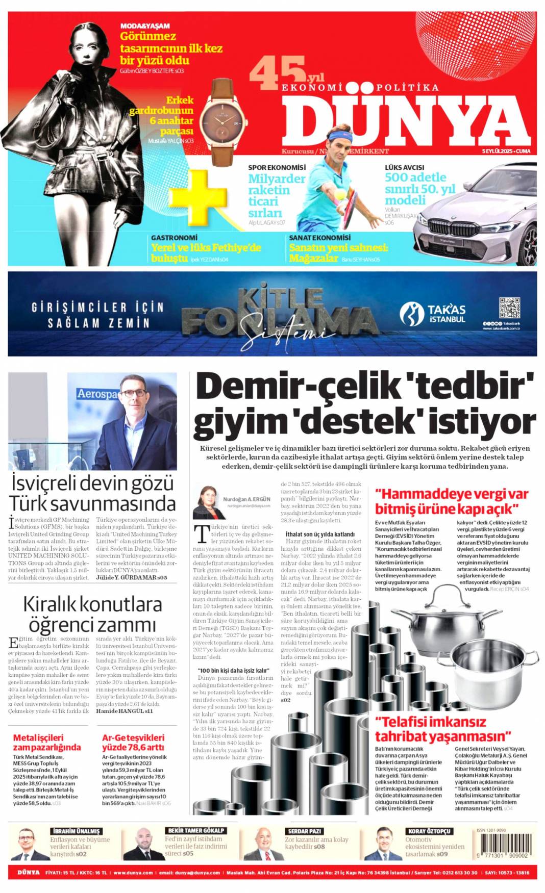 ''Tehditten kormam'' dedi, vahşice katledildi: 5 Eylül 2025 Cuma güncel gazete manşetleri 14