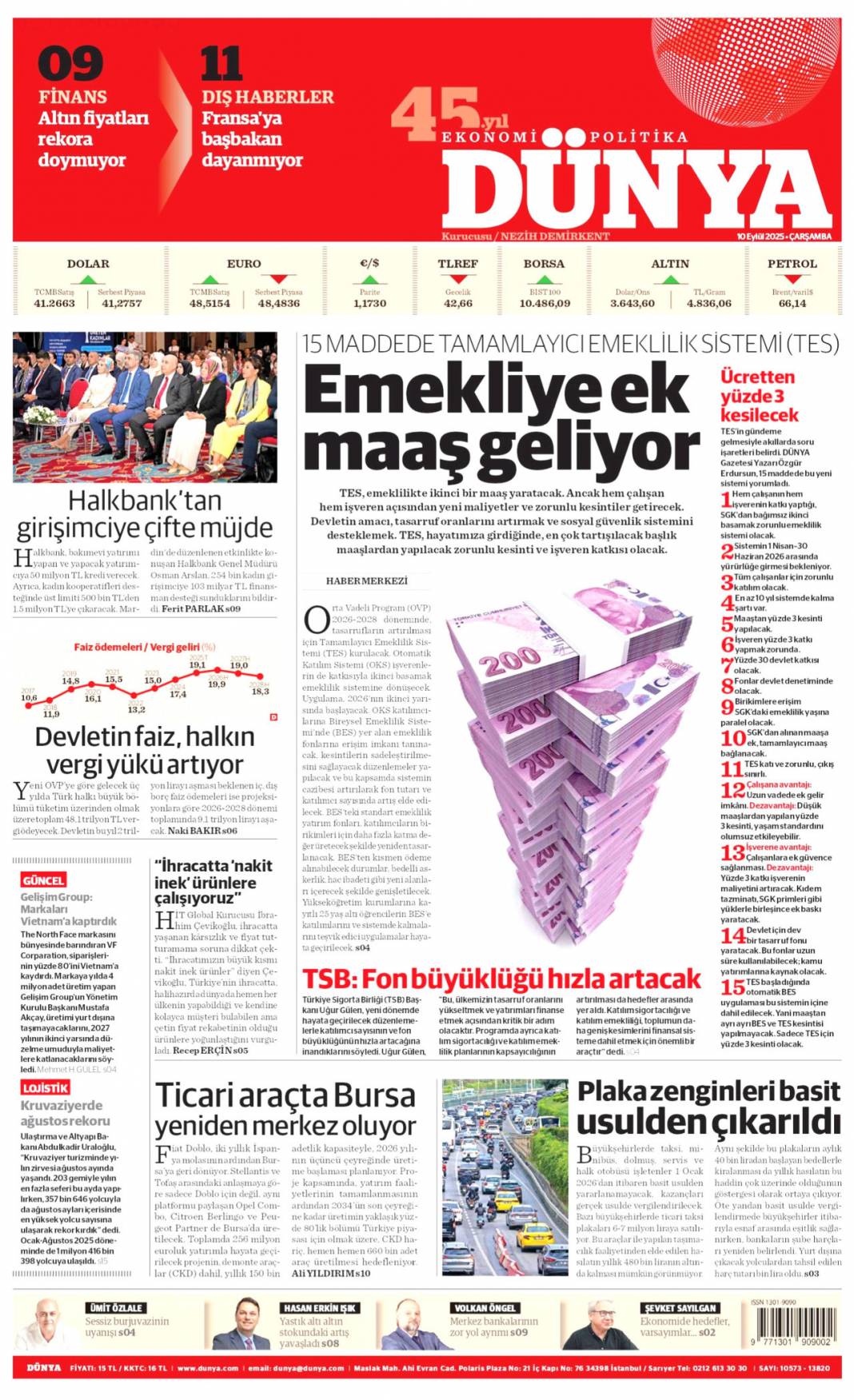 Suç işleyen çocuk cezasını çekecek: 10 Eylül 2025 Çarşamba, güncel gazete manşetleri 12