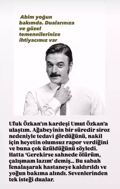 İntihar etmek istediği iddia edilmiş, yoğun bakıma alınmıştı! Ufuk Özkan'ın kardeşi abisinin korkutan son sağlık durumunu açıkladı 5