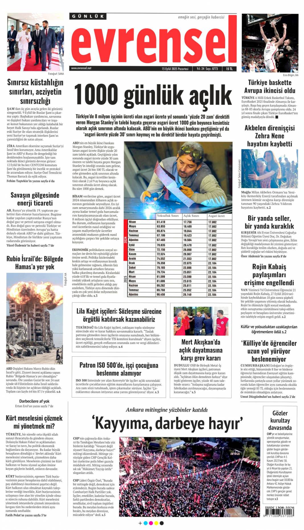 CHP için kritik gün! 15 Eylül 2025 Pazartesi güncel gazete manşetleri 11