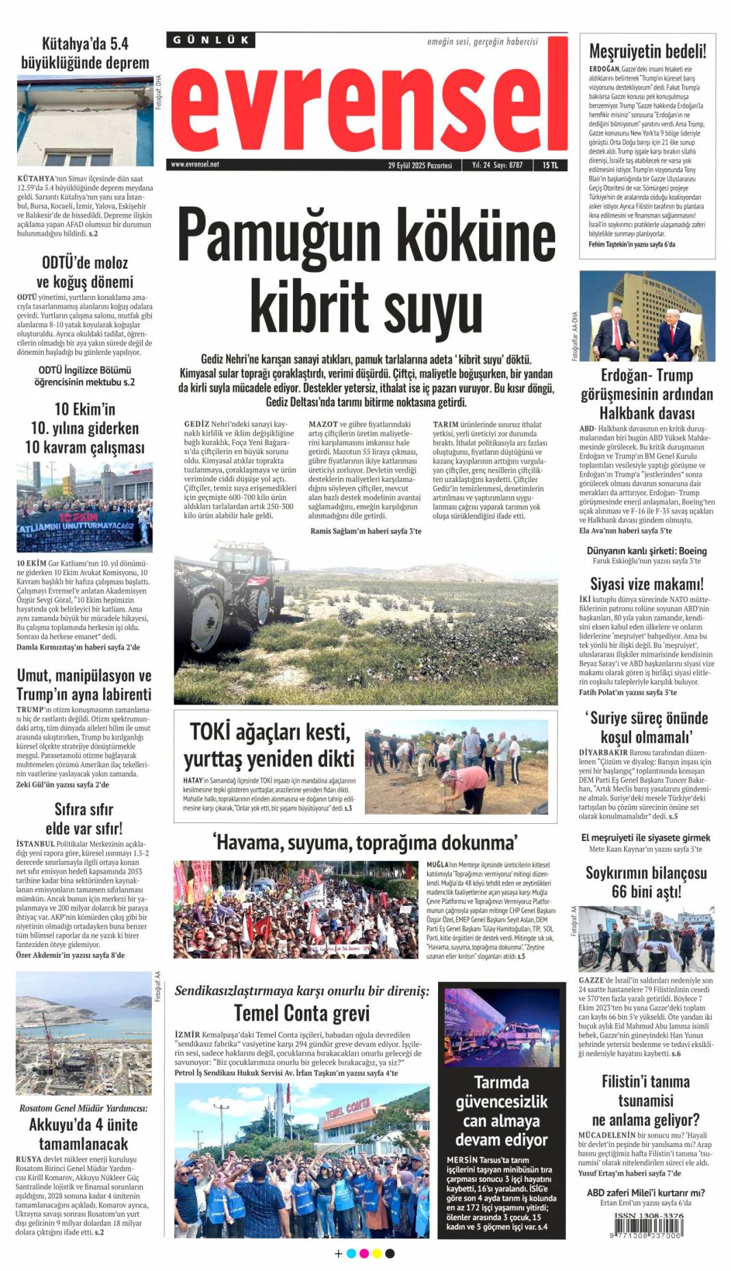 Biz bize yeteriz: 29 Eylül 2025 Pazartesi merak edilen güncel gazete manşetleri... 11