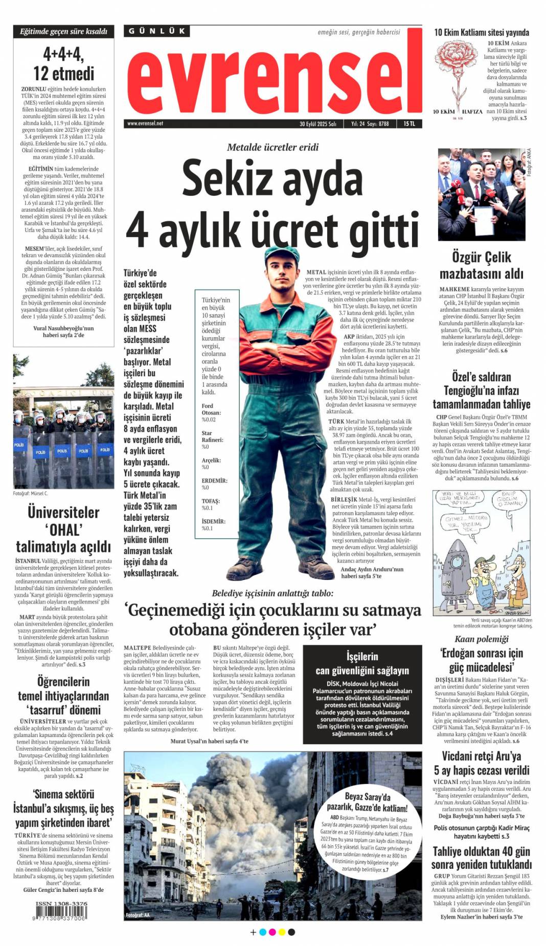 500 bin sosyal konut müjdesi: 30 Eylül 2025 Salı, merak edilen güncel gazete manşetleri 10