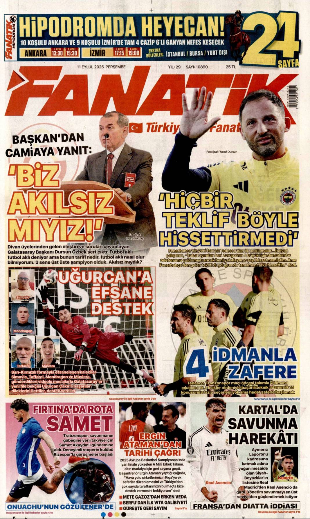 Katmerli yolsuzluk: 11 Eylül 2025 Perşembe güncel gazete manşetleri 27