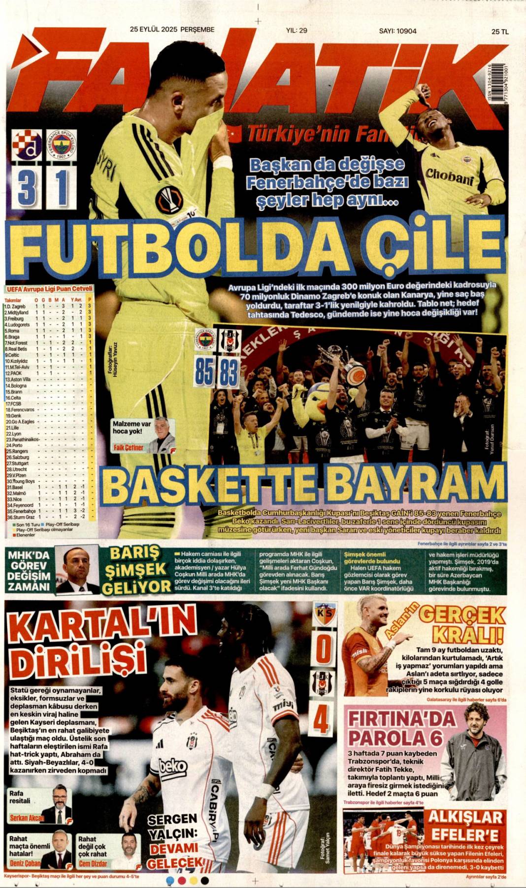 Zirvede 7 başlık konuşulacak: 25 Eylül 2025 Perşembe, güncel gazete manşetleri 26