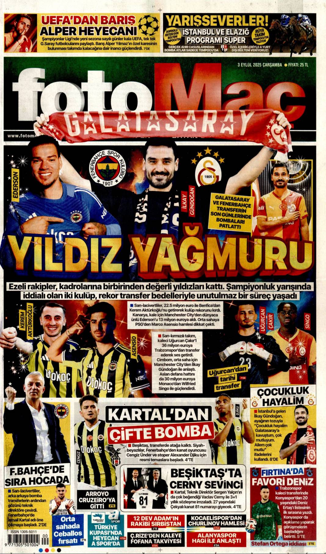 İstanbul'da CHP'ye kayyum: 3 Eylül 2025 Çarşamba güncel gazete manşetleri... 22