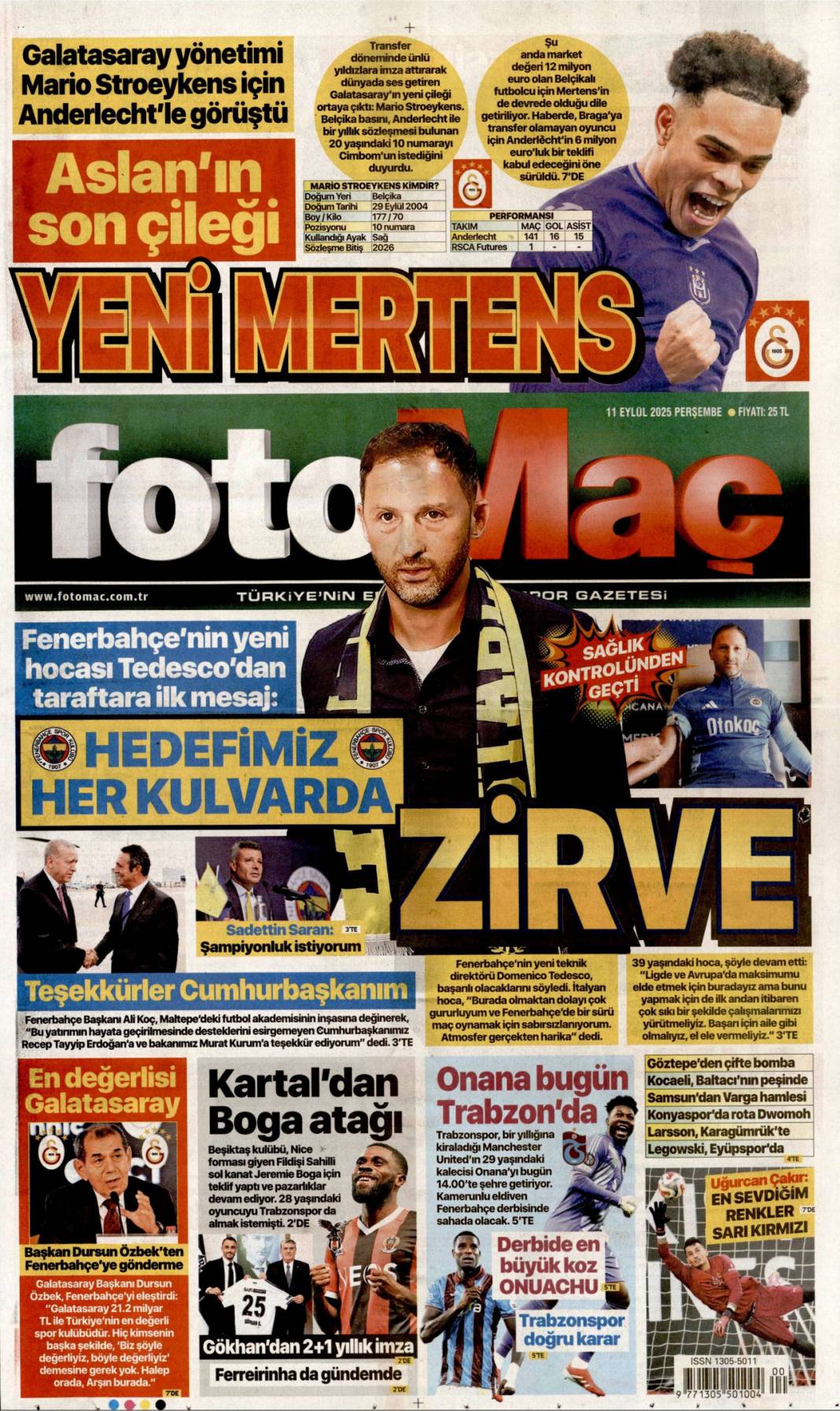 Katmerli yolsuzluk: 11 Eylül 2025 Perşembe güncel gazete manşetleri 26