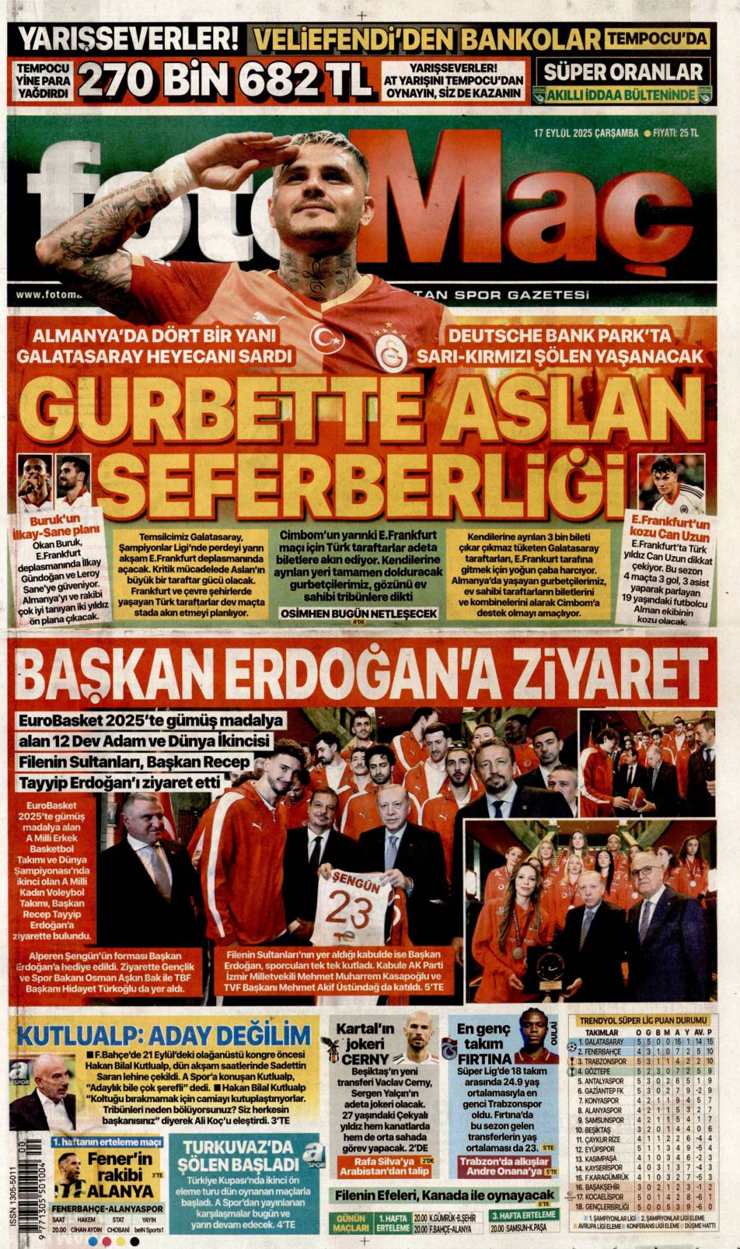 Netanyahu'nun sonu Hitler gibi olacak: 17 Eylül 2025 Çarşamba güncel gazete manşetleri 23