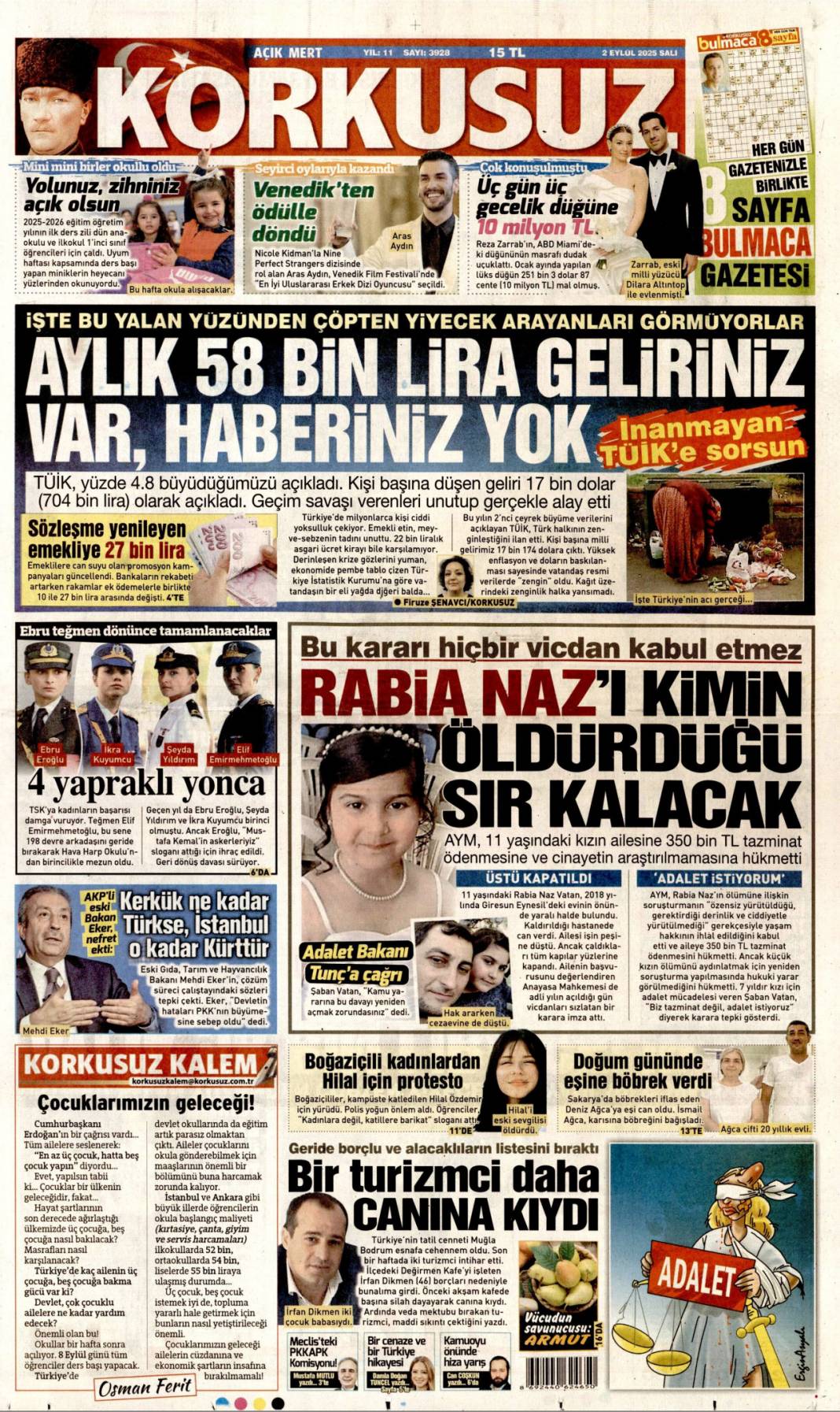 Çin'de dostluk tazelendi: 2 Eylül 2025 Salı güncel gazete manşetleri 9