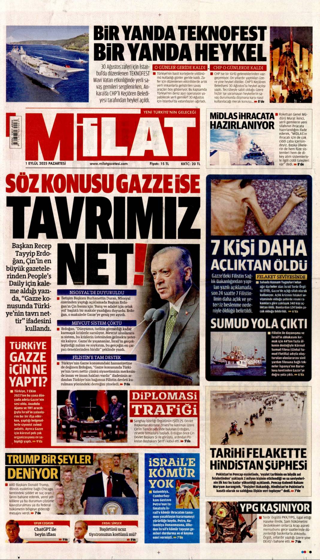 Tabancayla nasıl girdi? 1 Eylül 2025 Pazartesi gazete manşetleri 15