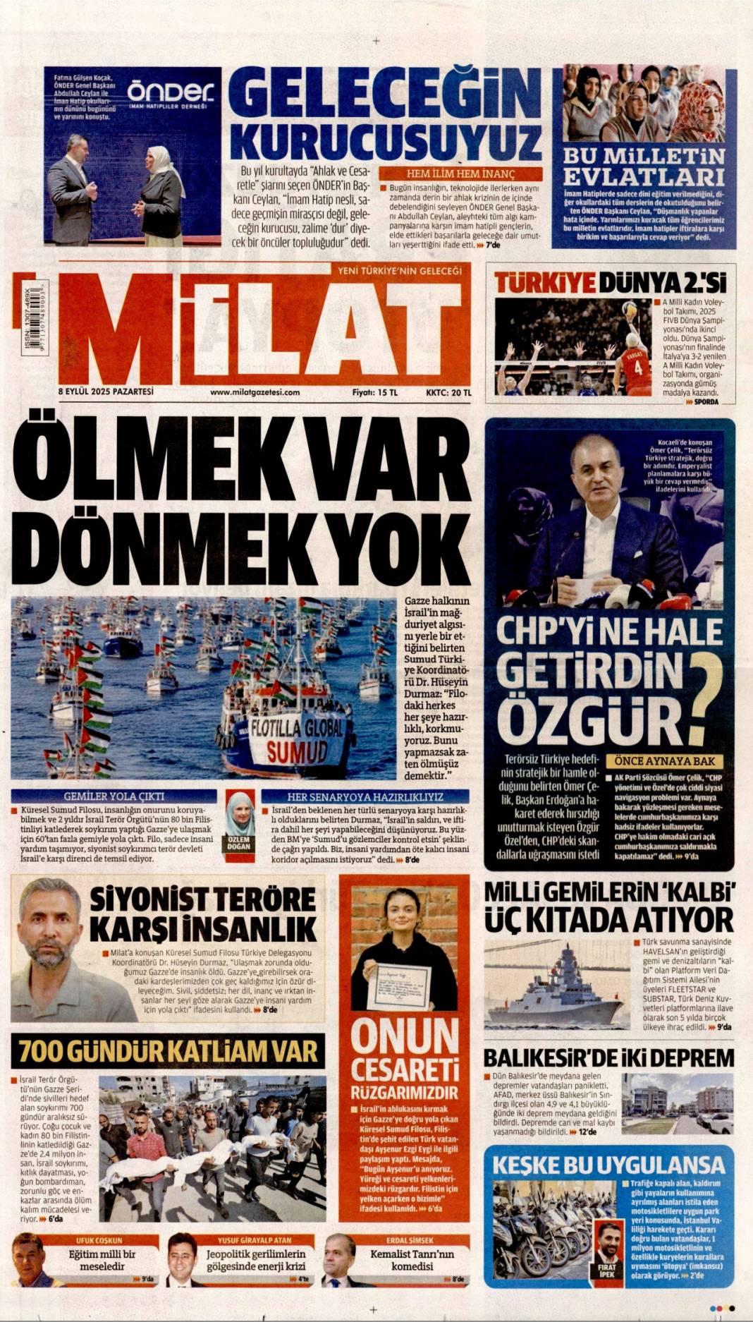 40 Milyonluk 'maaş' müdürü yaktı: 8 Eylül 2025 Pazartesi, güncel gazete manşetleri... 13