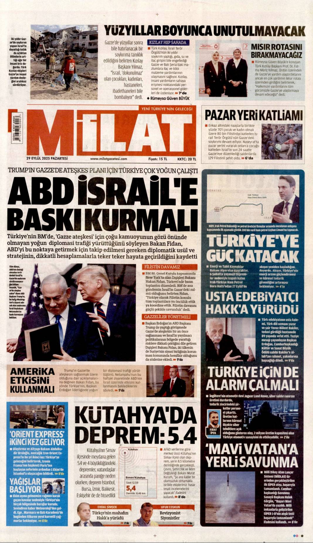 Biz bize yeteriz: 29 Eylül 2025 Pazartesi merak edilen güncel gazete manşetleri... 21