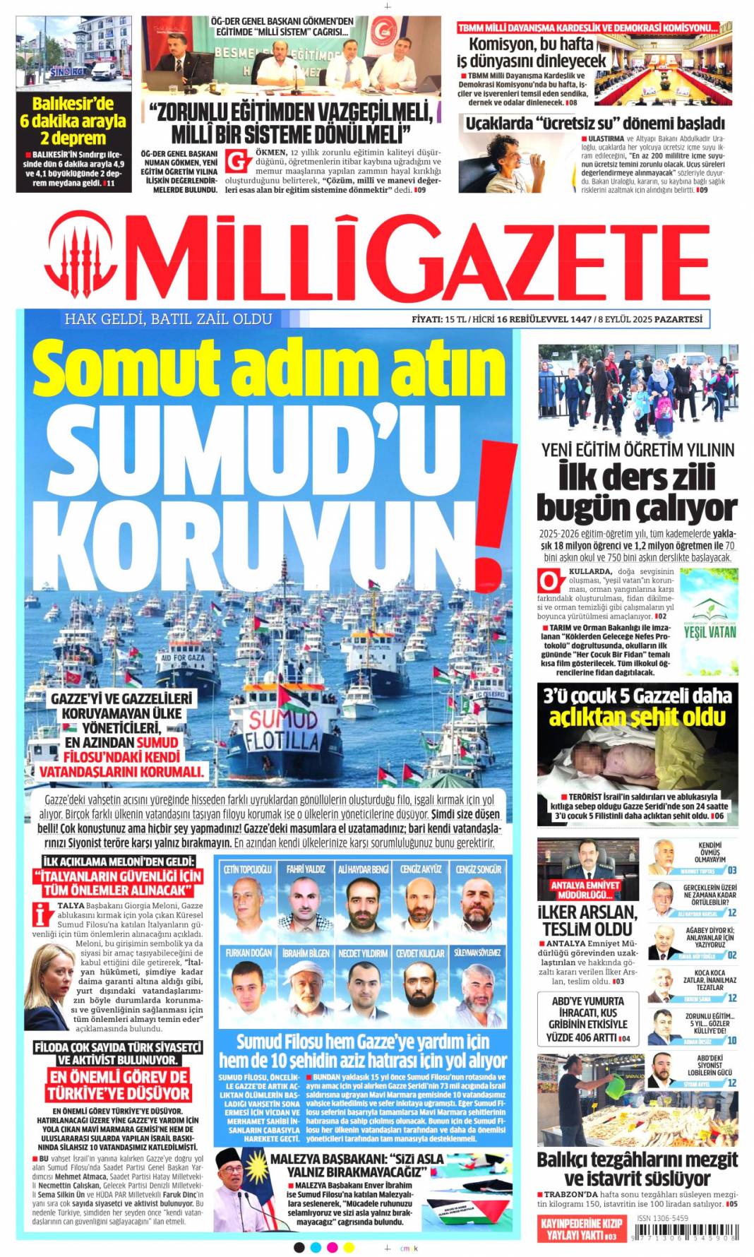 40 Milyonluk 'maaş' müdürü yaktı: 8 Eylül 2025 Pazartesi, güncel gazete manşetleri... 14