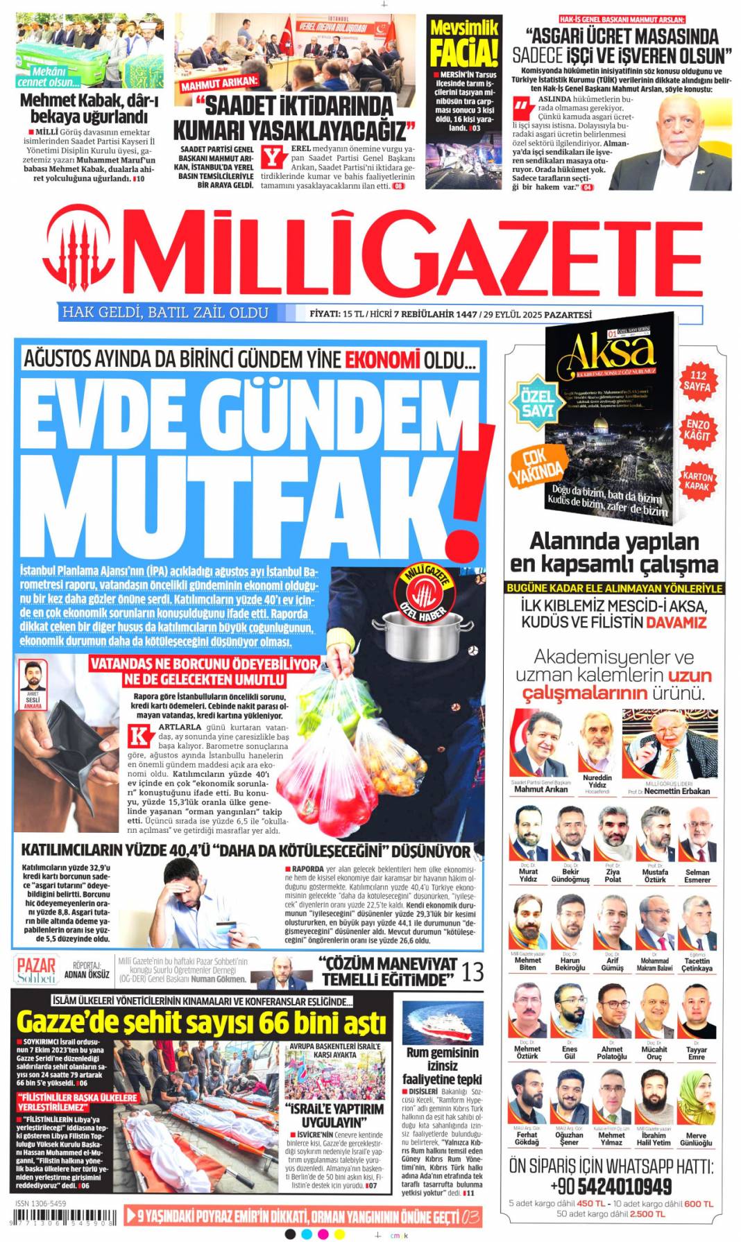 Biz bize yeteriz: 29 Eylül 2025 Pazartesi merak edilen güncel gazete manşetleri... 22