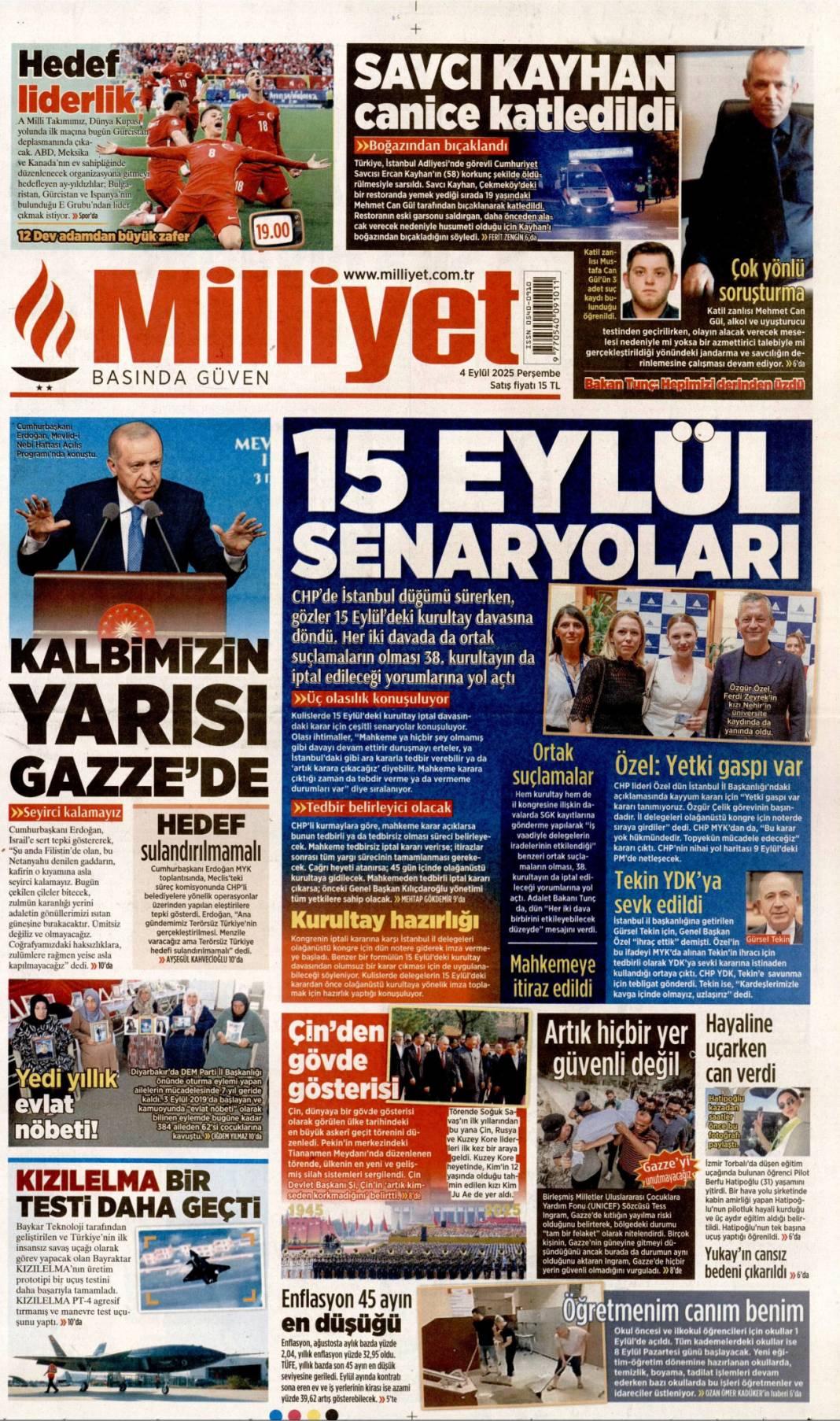 CHP'li başkandan bankamatikçi itiraf: 4 Eylül 2025 Perşembe güncel gazete manşetleri... 2