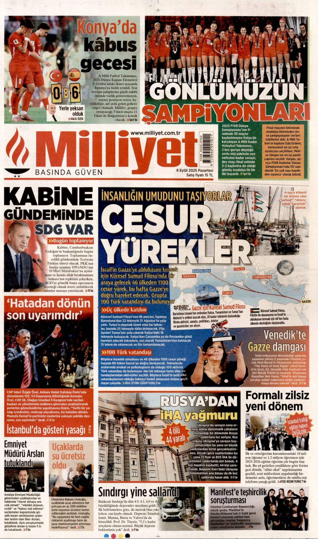 40 Milyonluk 'maaş' müdürü yaktı: 8 Eylül 2025 Pazartesi, güncel gazete manşetleri... 15