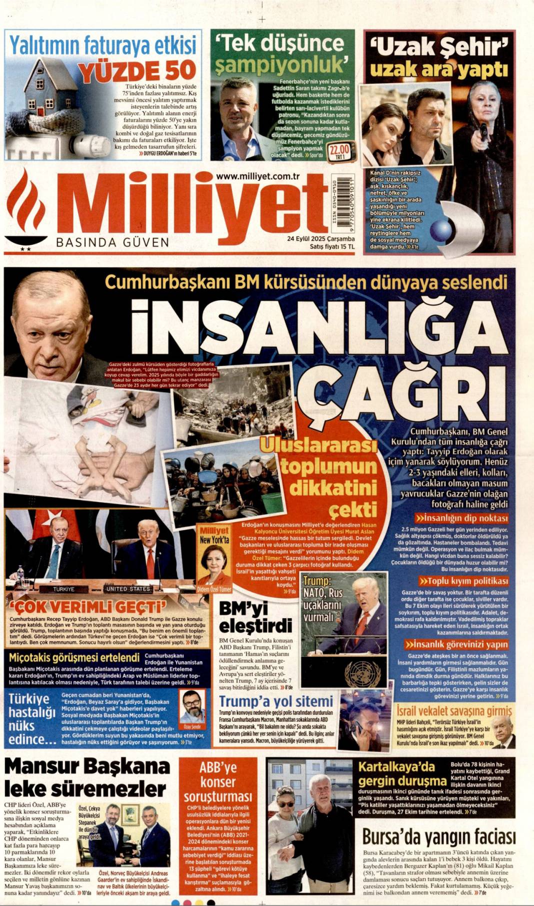 Hangi vicdan buna dayanır: 24 Eylül 2025 Çarşamba güncel gazete manşetleri 11