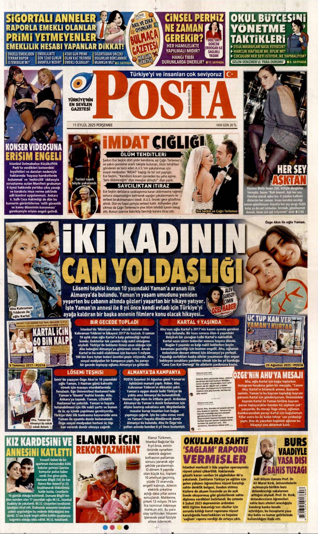 Katmerli yolsuzluk: 11 Eylül 2025 Perşembe güncel gazete manşetleri 15