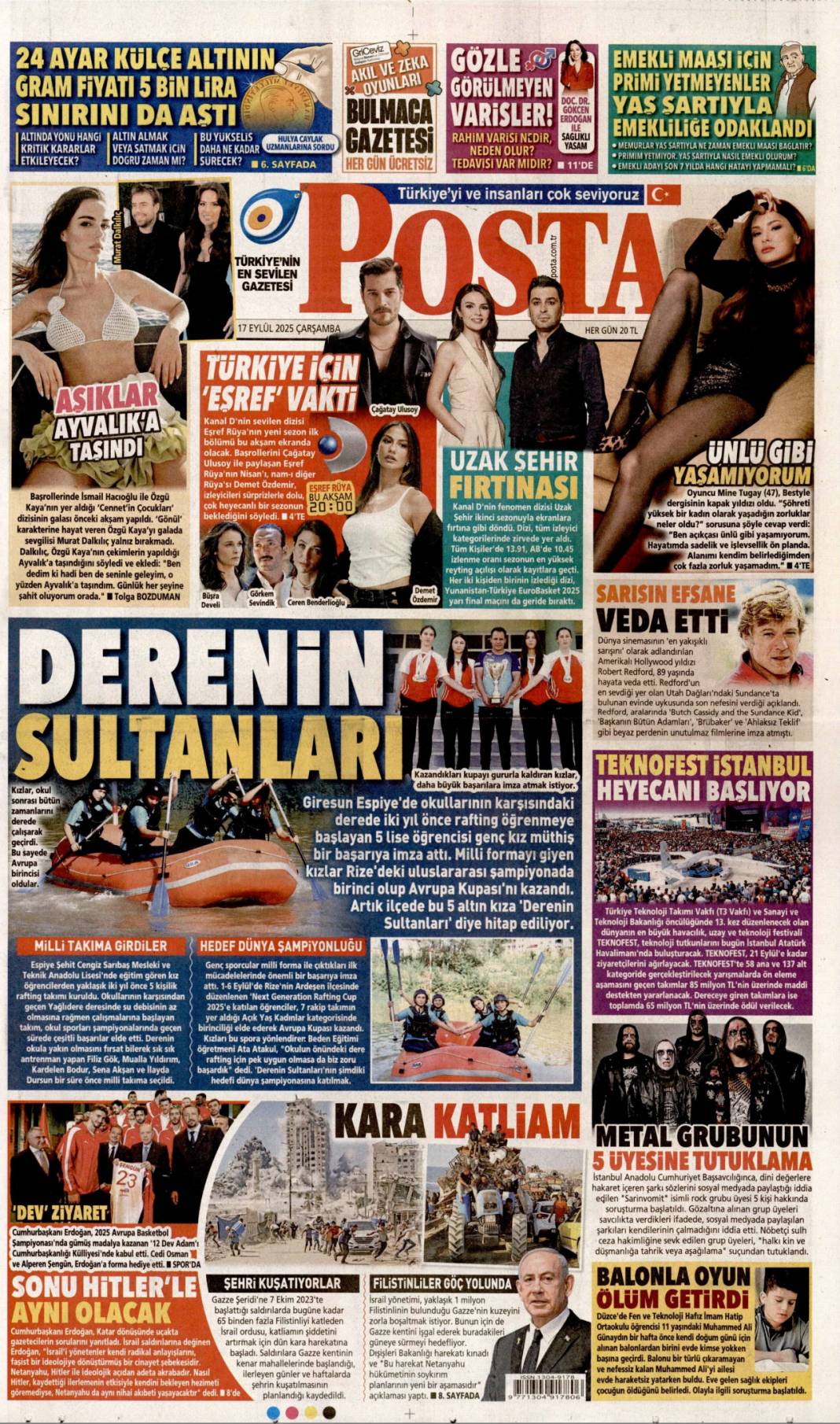 Netanyahu'nun sonu Hitler gibi olacak: 17 Eylül 2025 Çarşamba güncel gazete manşetleri 13