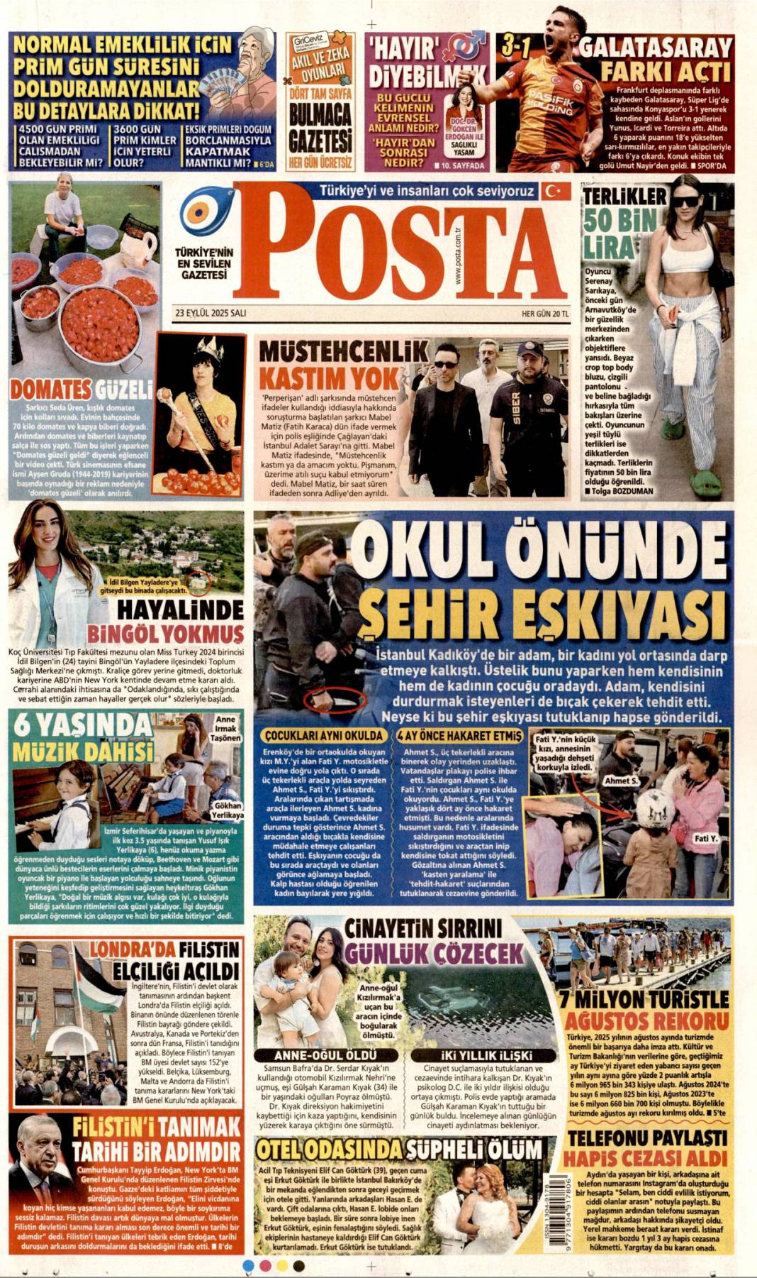 Bir masada yüz yüze: 23 Eylül 2025 Salı güncel gazete manşetleri 12