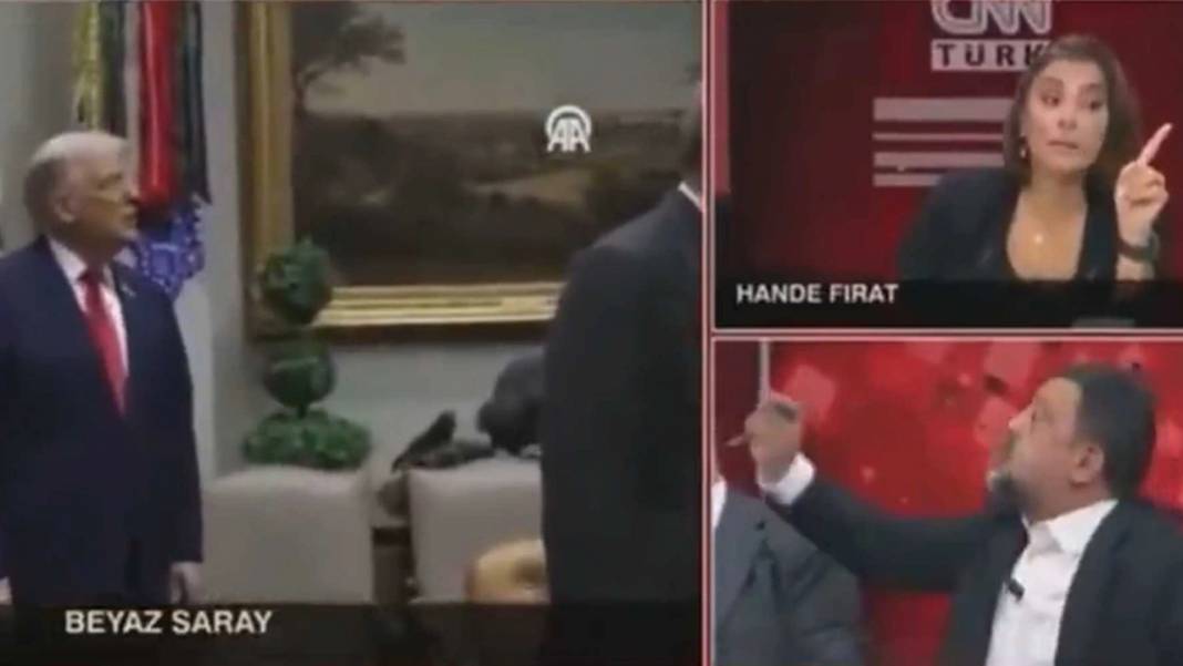 Erdoğan'ın ABD ziyareti olay yarattı: CNN Türk'te gazeteciler birbirine girdi! 7