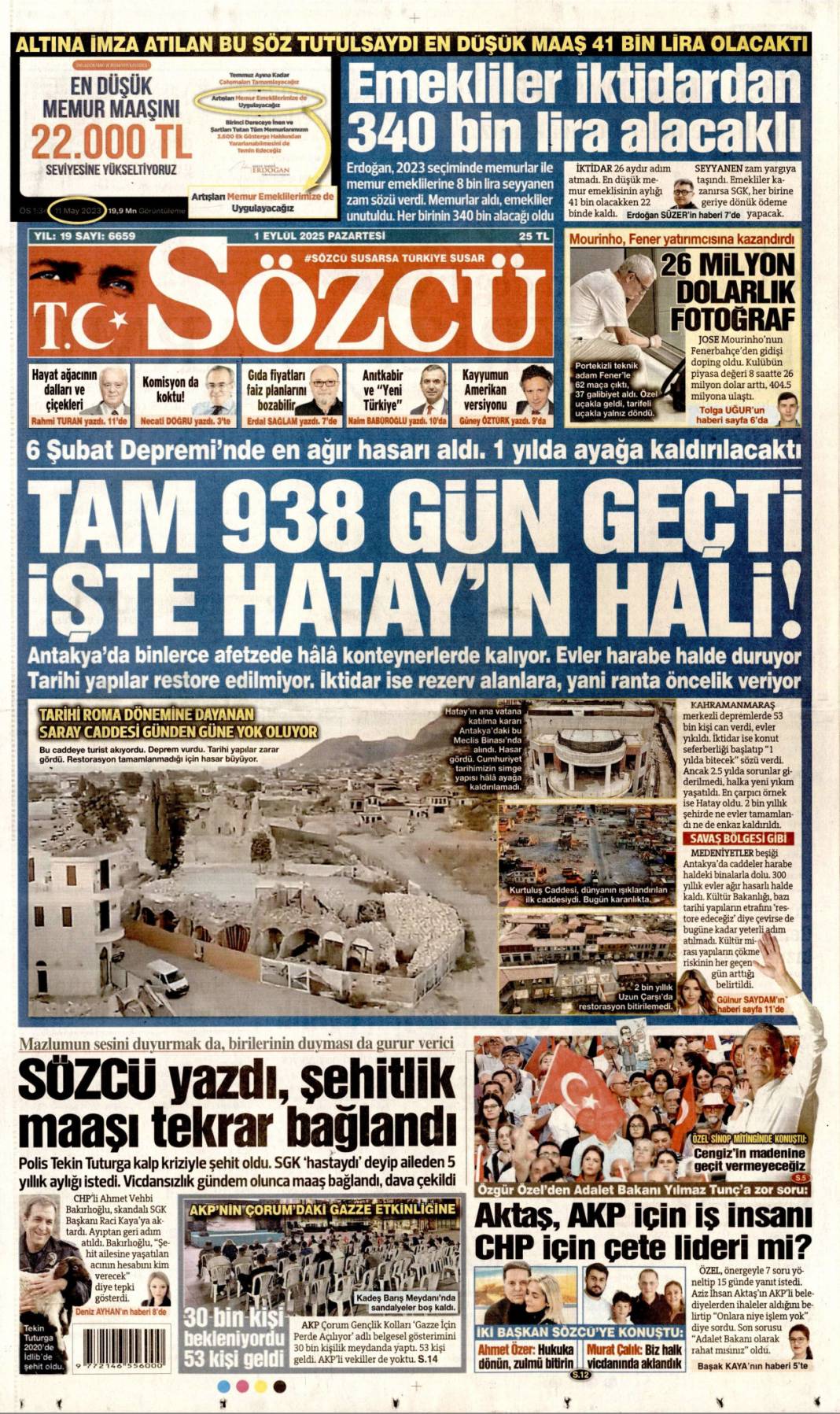 Tabancayla nasıl girdi? 1 Eylül 2025 Pazartesi gazete manşetleri 7