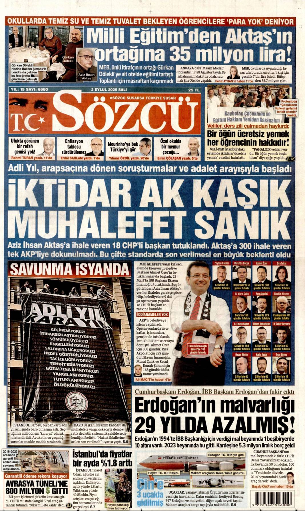 Çin'de dostluk tazelendi: 2 Eylül 2025 Salı güncel gazete manşetleri 16