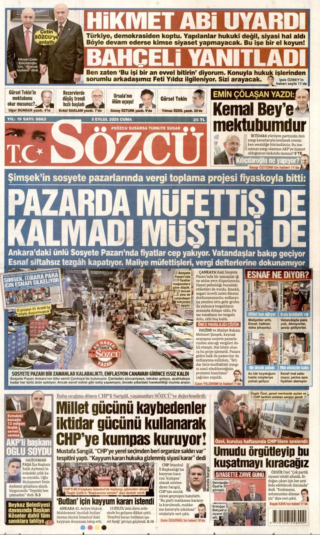 ''Tehditten kormam'' dedi, vahşice katledildi: 5 Eylül 2025 Cuma güncel gazete manşetleri 3