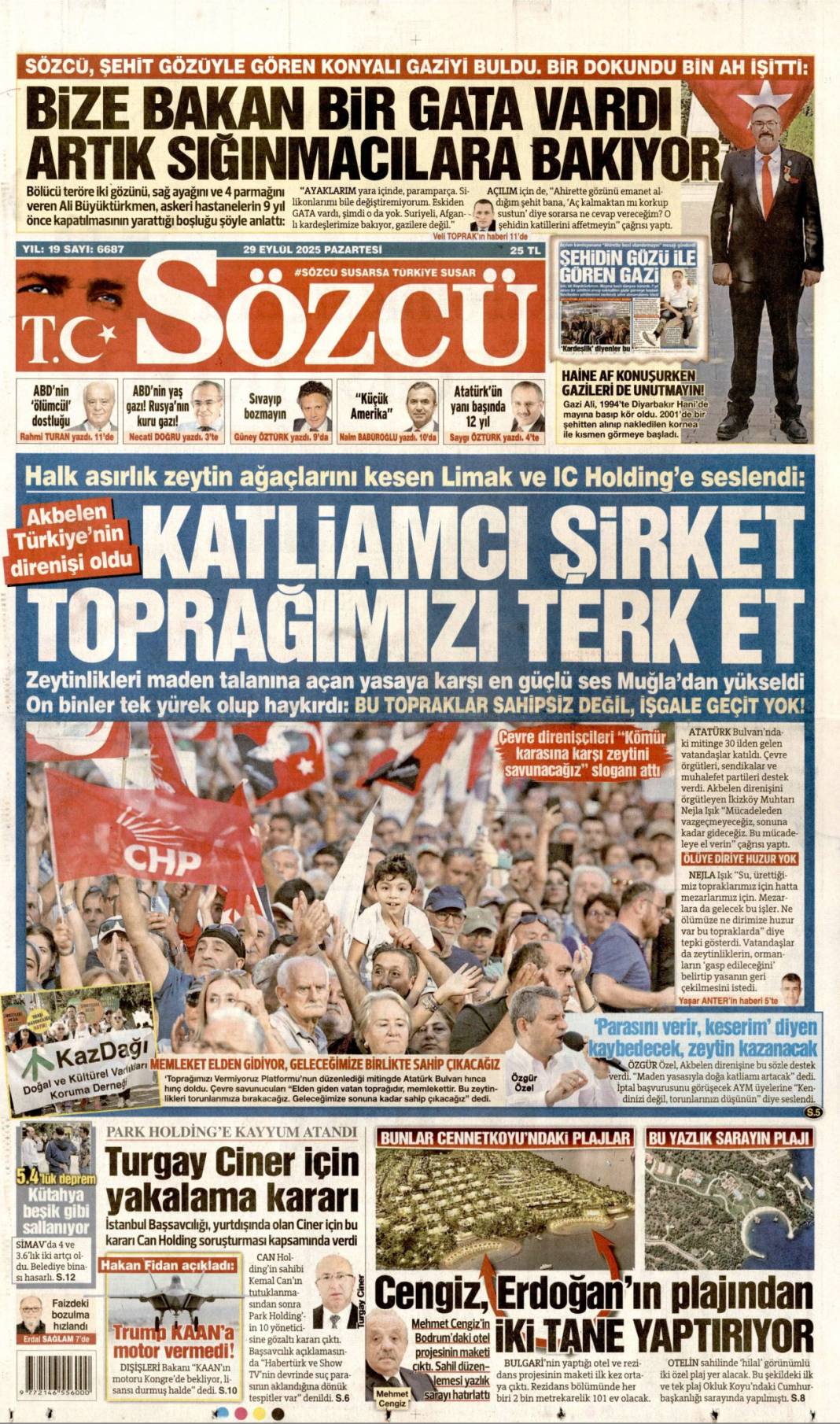 Biz bize yeteriz: 29 Eylül 2025 Pazartesi merak edilen güncel gazete manşetleri... 7