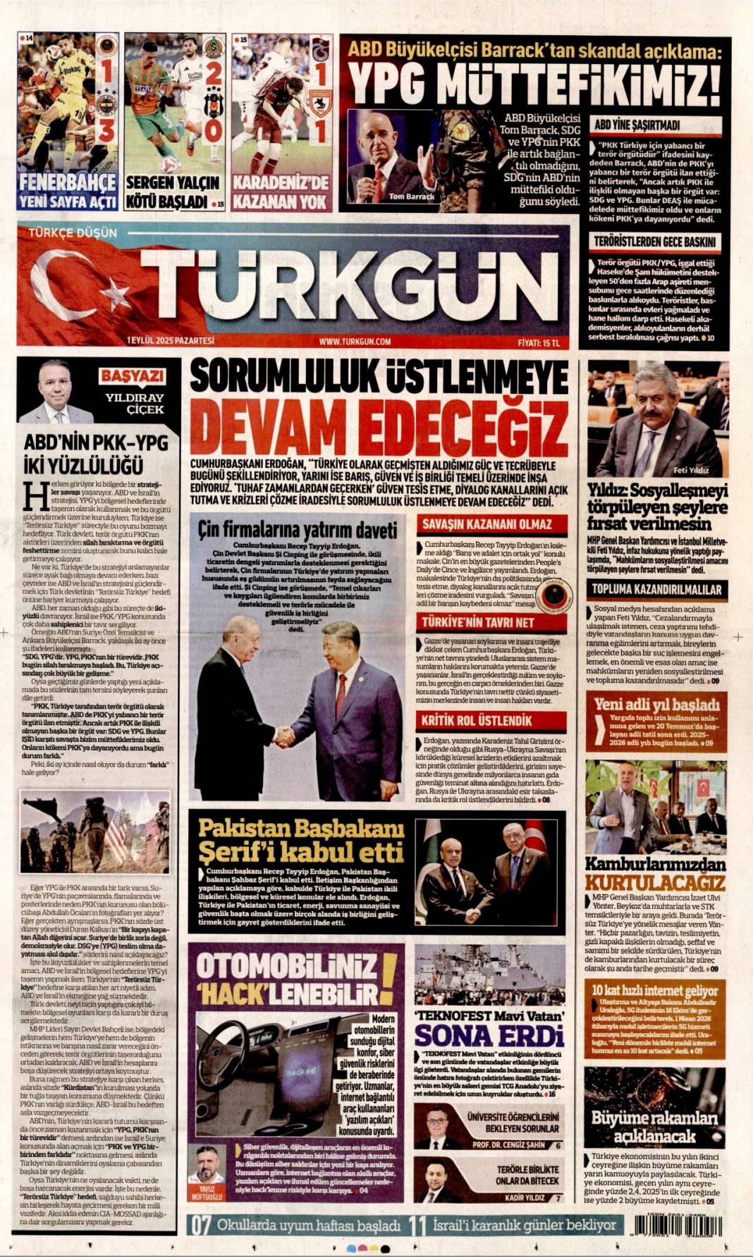 Tabancayla nasıl girdi? 1 Eylül 2025 Pazartesi gazete manşetleri 20