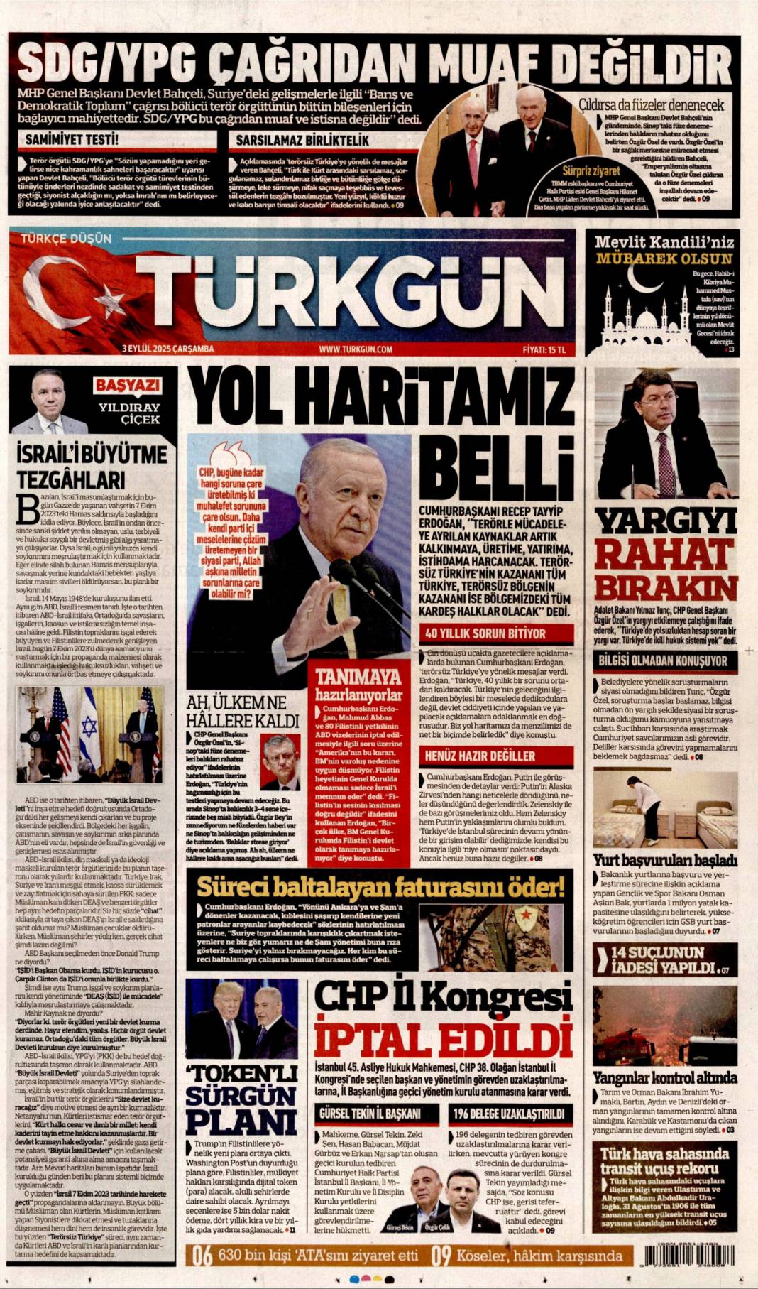 İstanbul'da CHP'ye kayyum: 3 Eylül 2025 Çarşamba güncel gazete manşetleri... 17