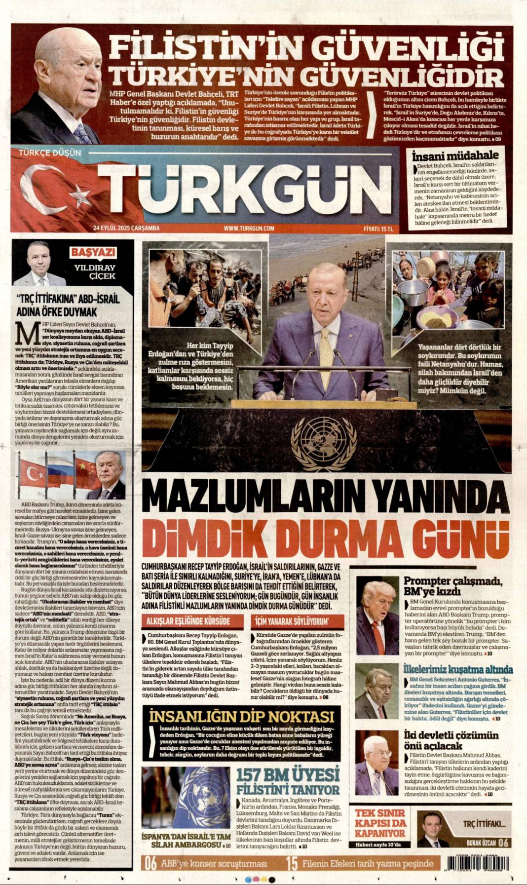 Hangi vicdan buna dayanır: 24 Eylül 2025 Çarşamba güncel gazete manşetleri 17