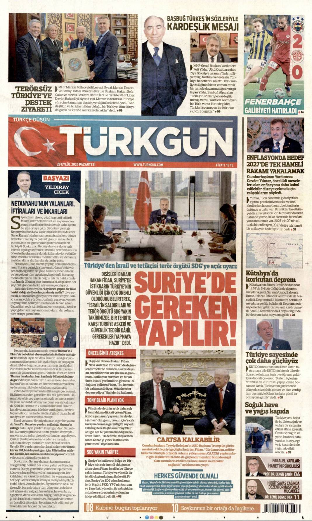 Biz bize yeteriz: 29 Eylül 2025 Pazartesi merak edilen güncel gazete manşetleri... 19