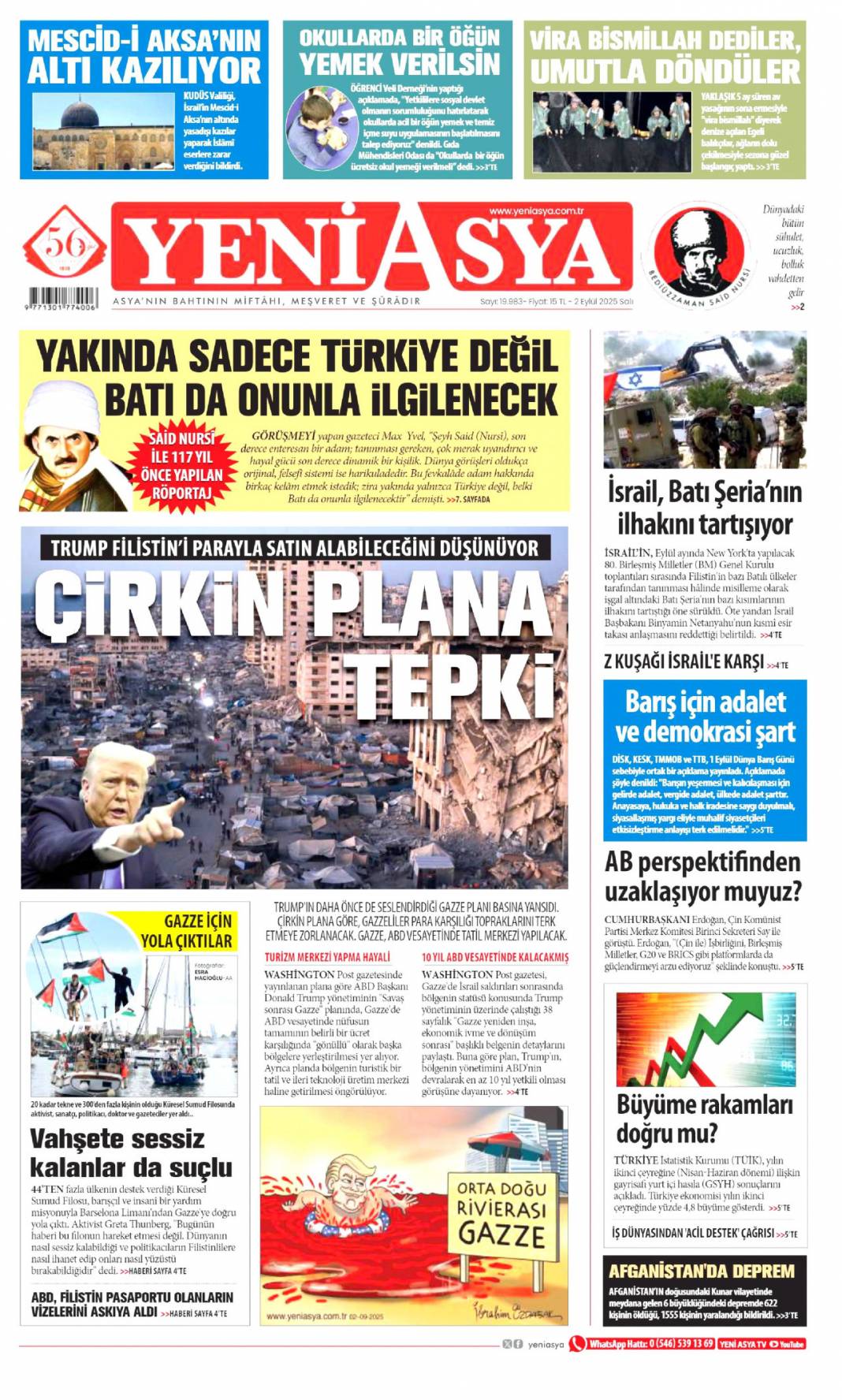 Çin'de dostluk tazelendi: 2 Eylül 2025 Salı güncel gazete manşetleri 21