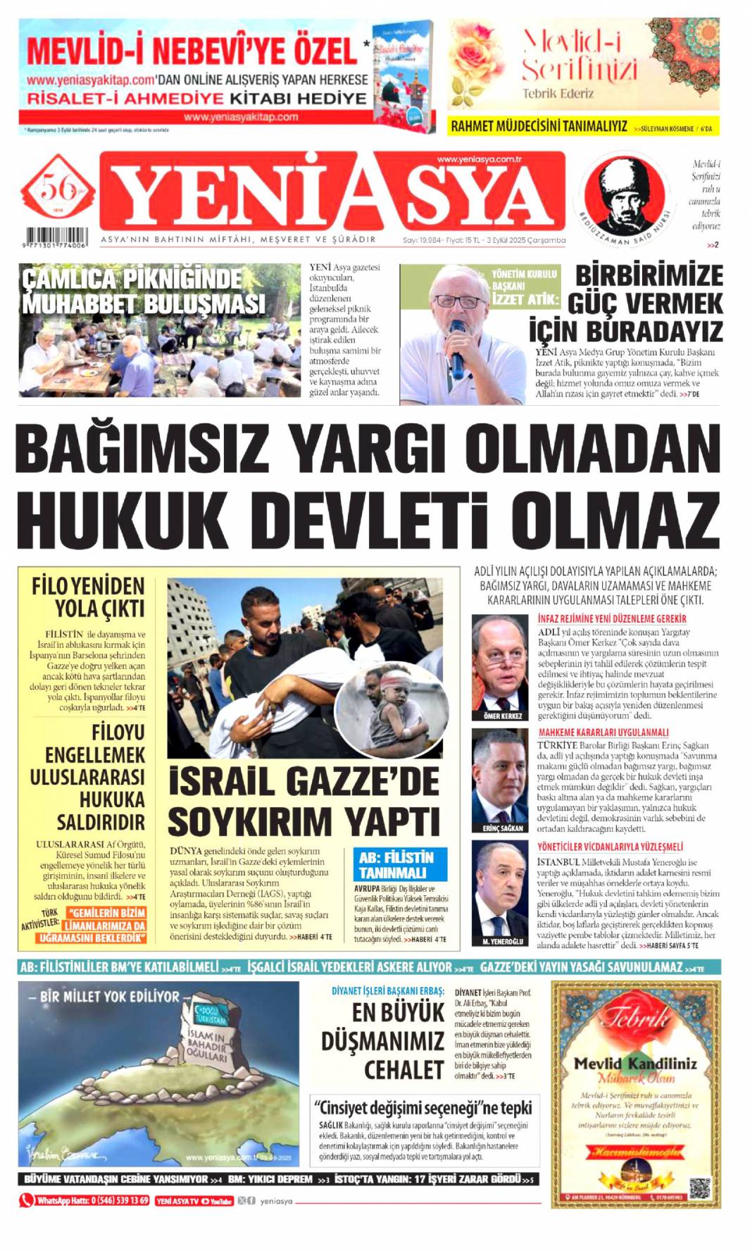 İstanbul'da CHP'ye kayyum: 3 Eylül 2025 Çarşamba güncel gazete manşetleri... 20