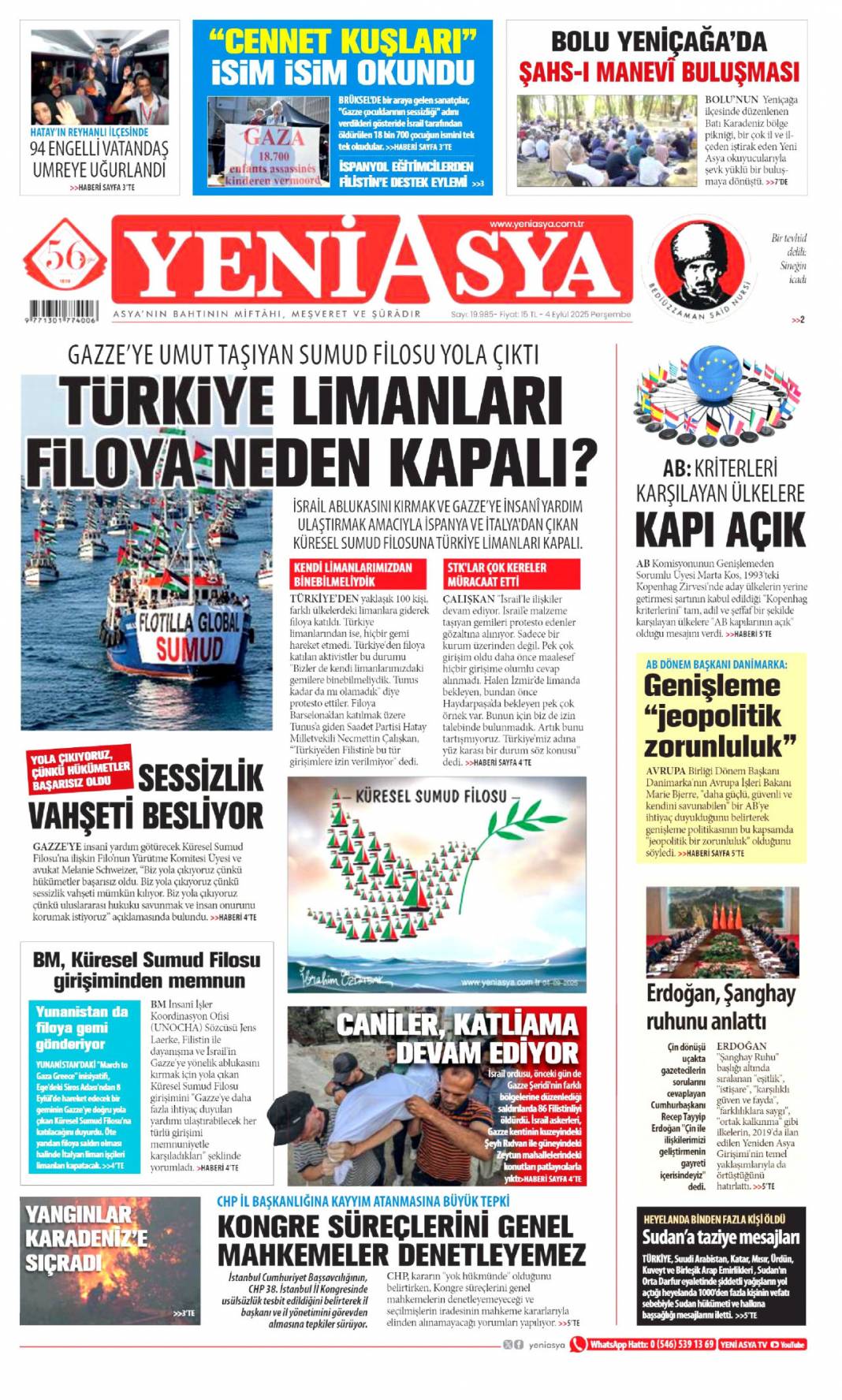 CHP'li başkandan bankamatikçi itiraf: 4 Eylül 2025 Perşembe güncel gazete manşetleri... 21