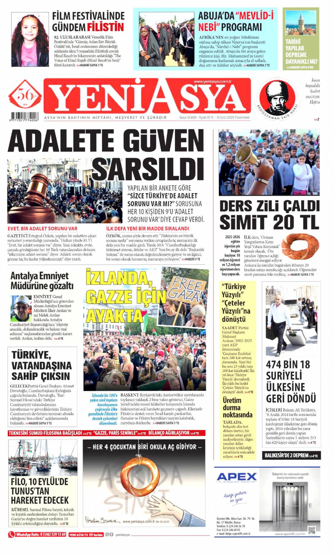 40 Milyonluk 'maaş' müdürü yaktı: 8 Eylül 2025 Pazartesi, güncel gazete manşetleri... 21