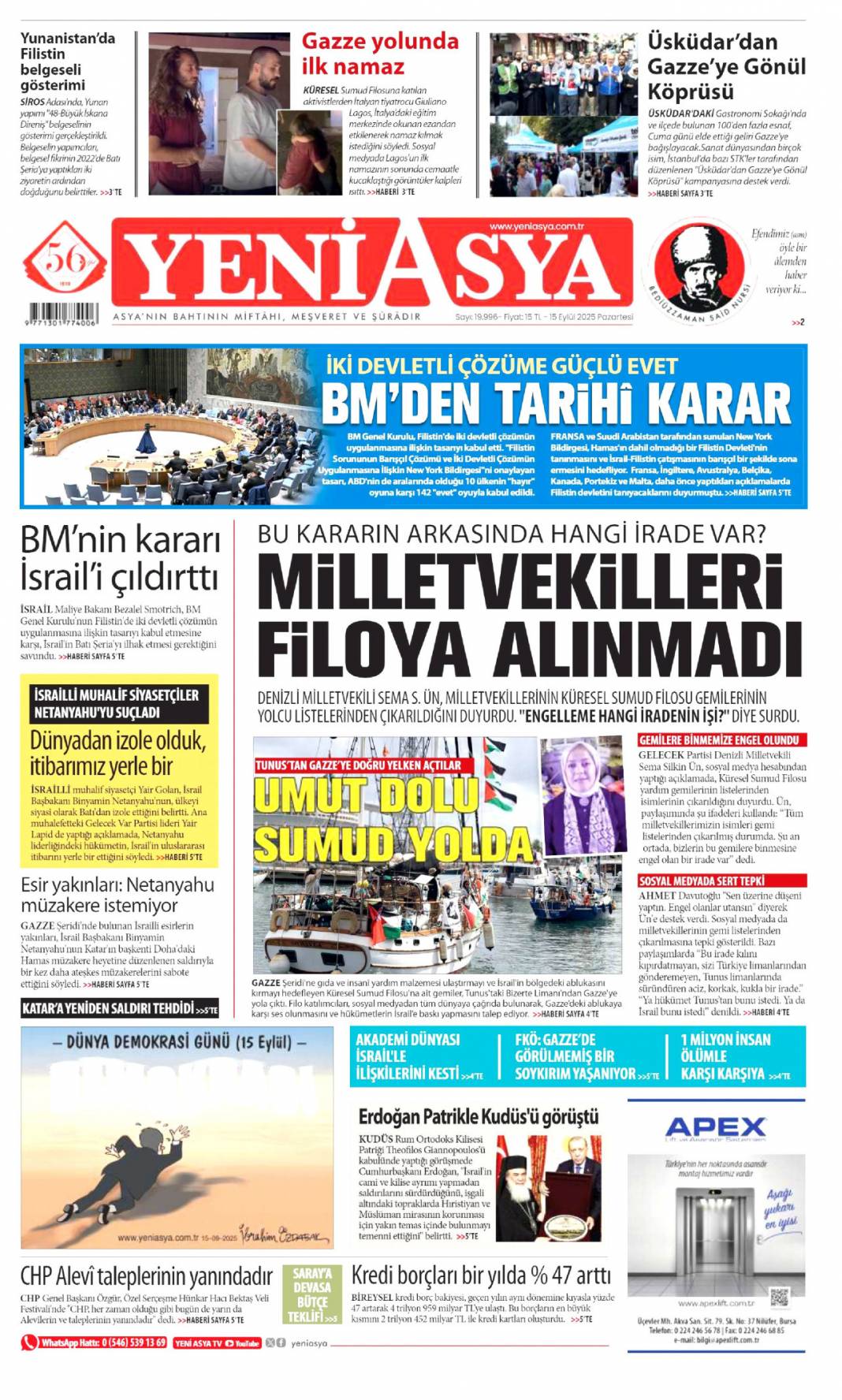 CHP için kritik gün! 15 Eylül 2025 Pazartesi güncel gazete manşetleri 22